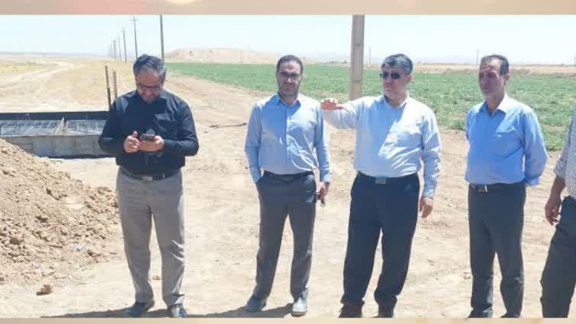 بازدید میدانی دکتر علی اکبر کریمی نماینده مردم از پروژه احداث مخزن آب شرب روستای_خسروبیگ