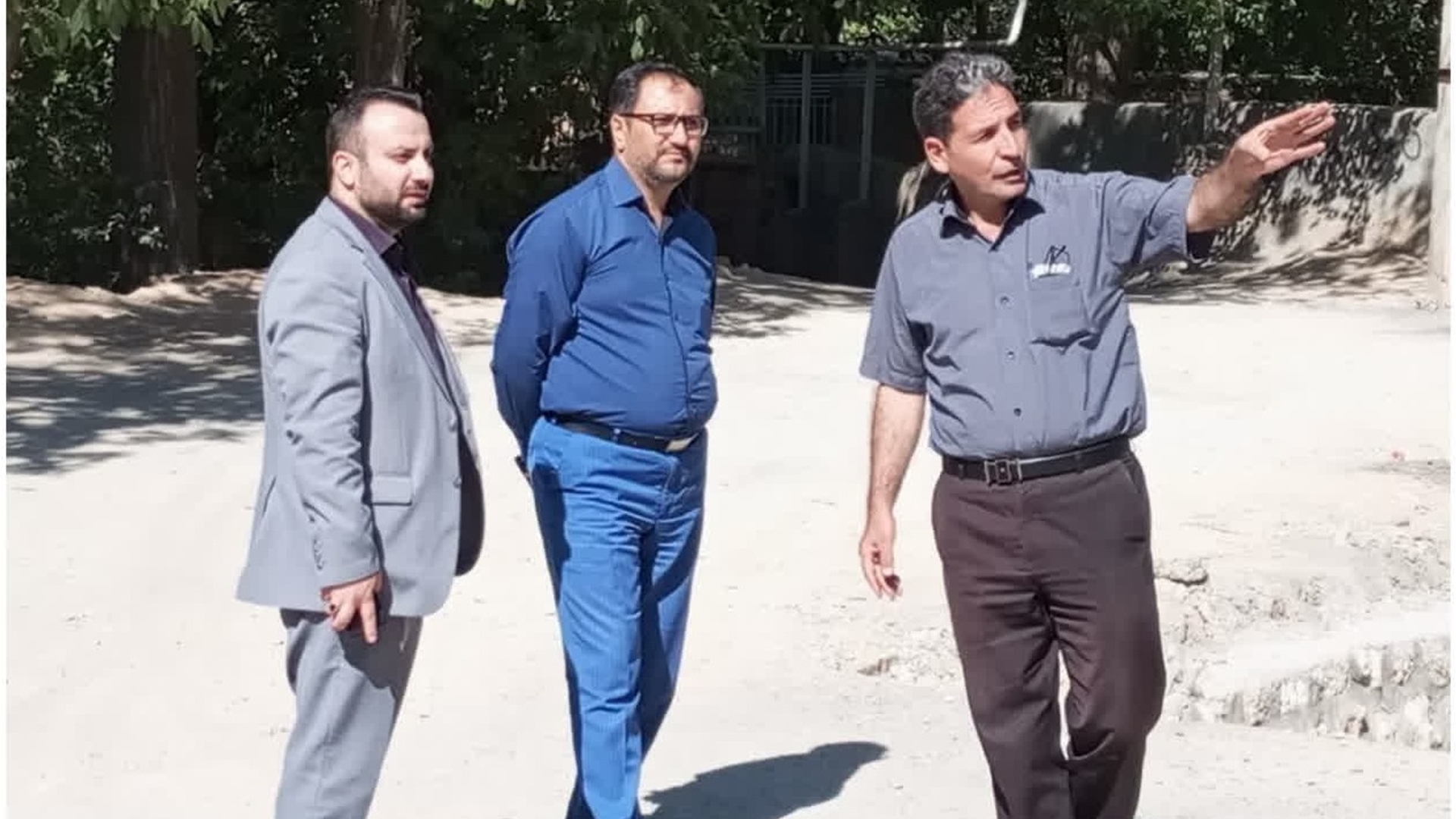 بازدید فرماندار و بخشدار مرکزی کمیجان از روستای وفس
