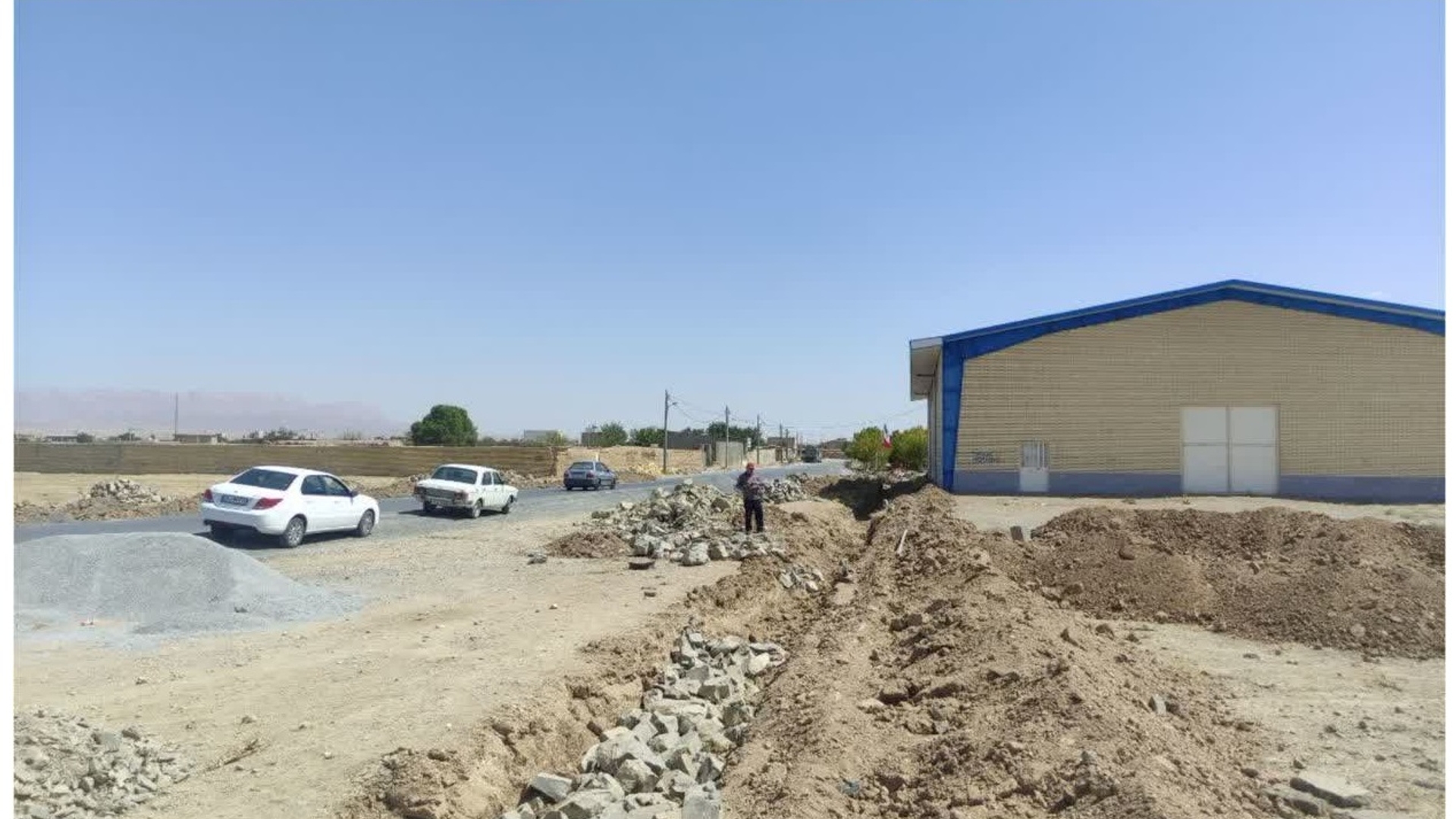 آغاز پروژه احداث بلوار ورودی روستای خسروبیگ