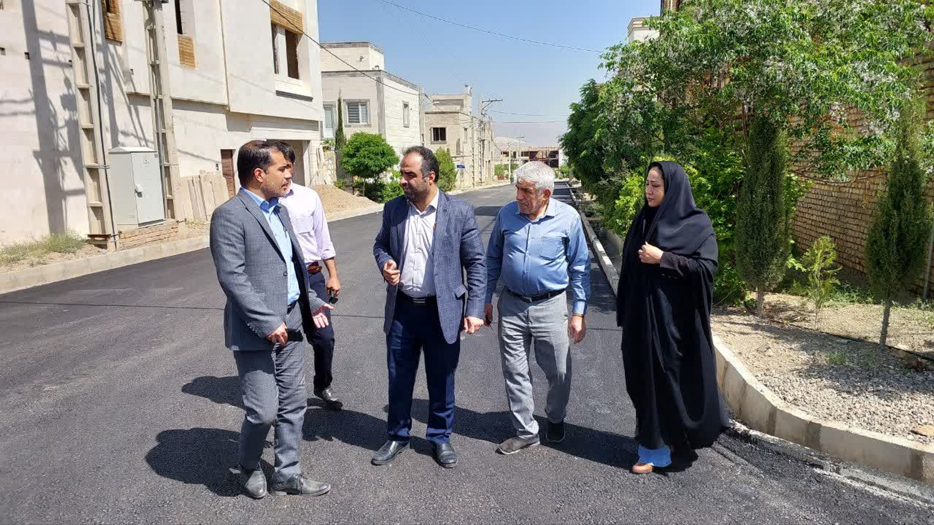بازدید سرپرست فرمانداری شهرستان محلات از آسفالت فاز دوم مسکن مهر شهر نیم ور