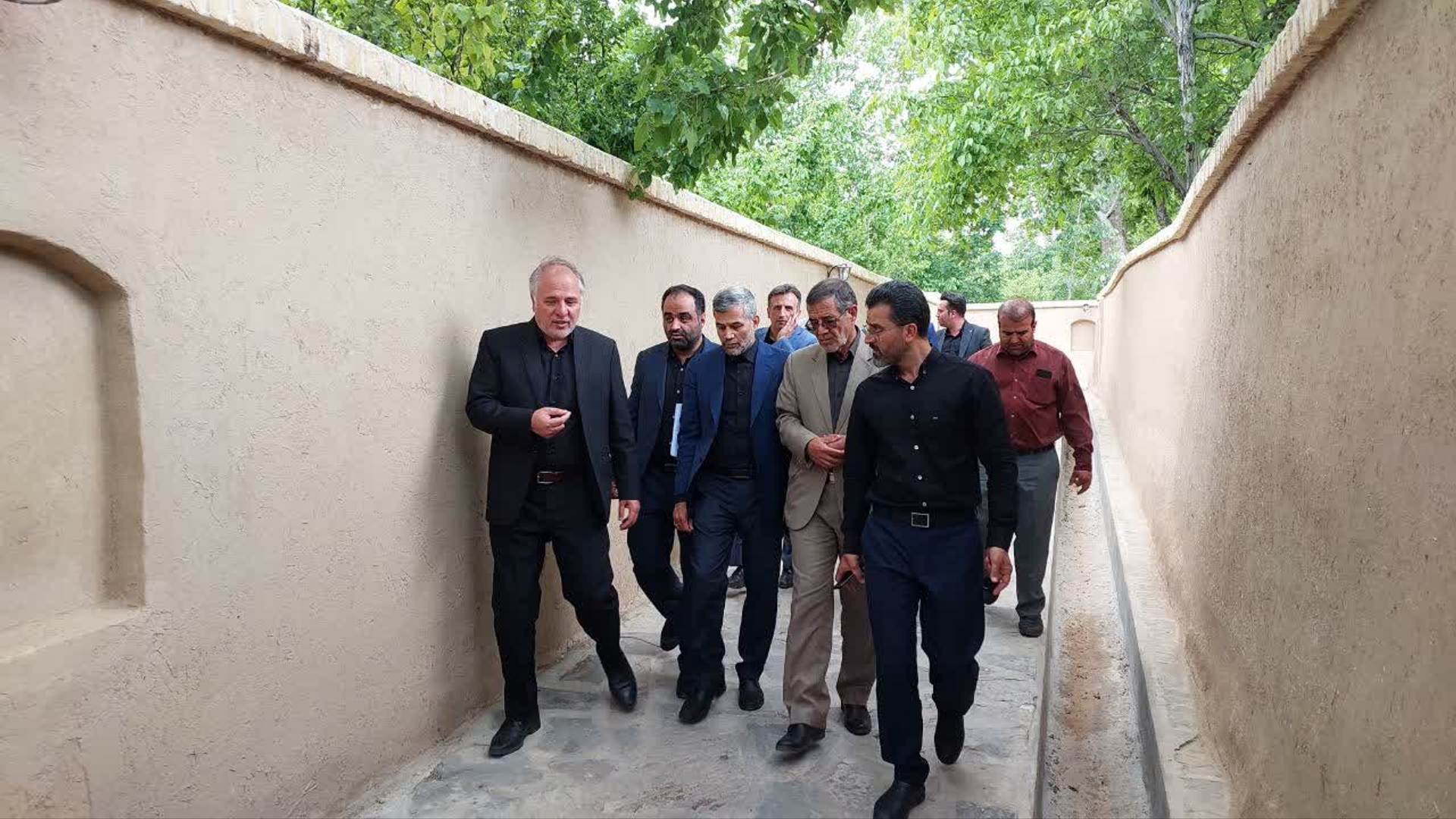 بازدید میدانی پروژه احیای کوچه باغ‌های پولگان