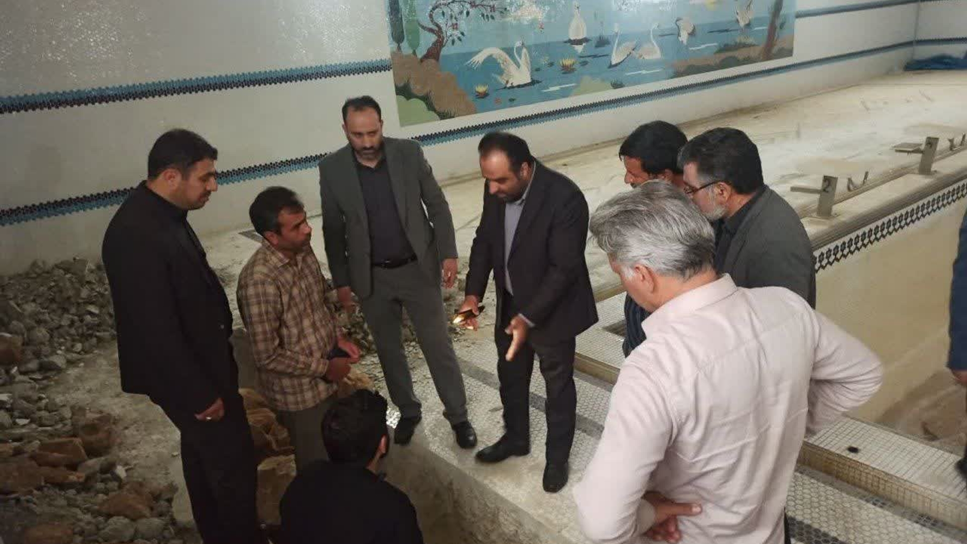 بررسی میدانی روند تعمیرات استخر شهدای فتح المبین محلات