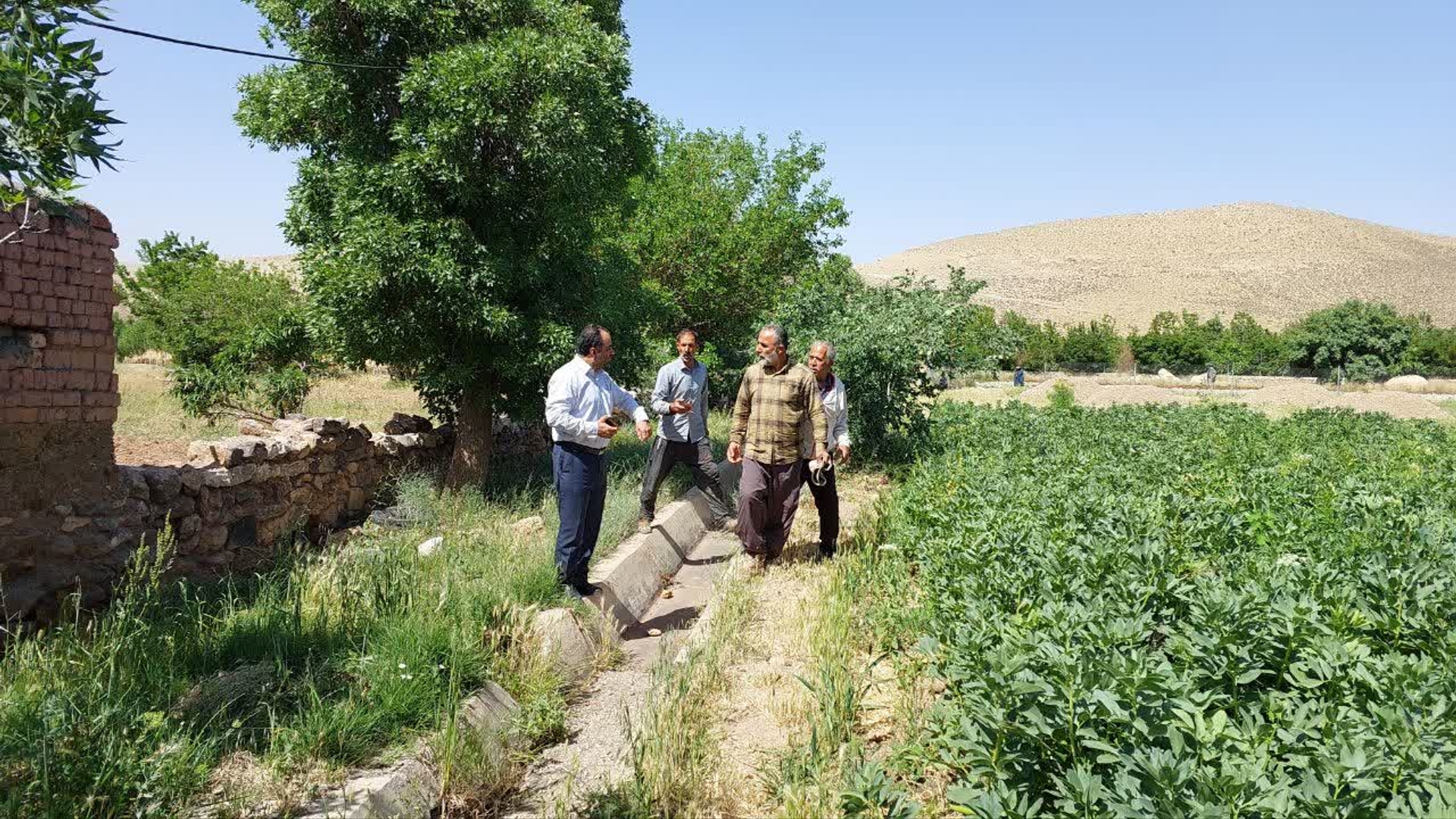 دهگردشی در روستای علی آباد سنجه باشی