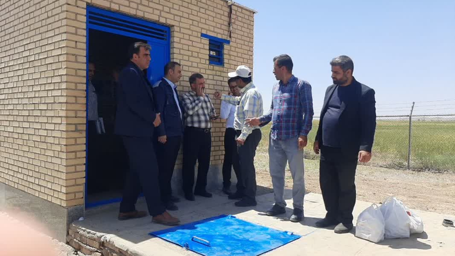 بازدید از چاه آب شرب خنجین