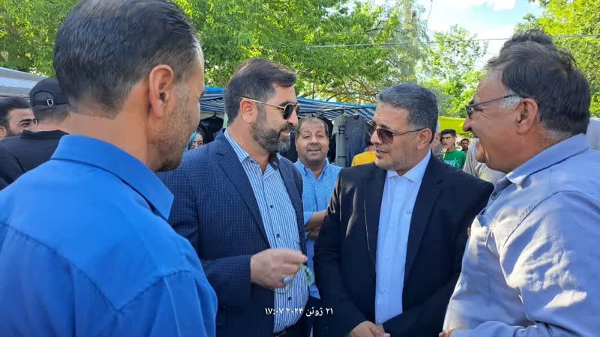 بازدید آقازیارتی فرماندار فراهان و مرادی مدیرکل میراث فرهنگی، گردشگری و صنایع دستی استان مرکزی از روند برگزاری جشن تیرگان