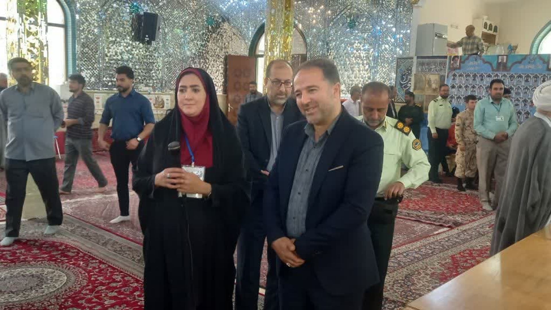 ارتباط زنده تلویزیونی فرماندار در خصوص فرآیند برگزاری انتخابات ریاست جمهوری