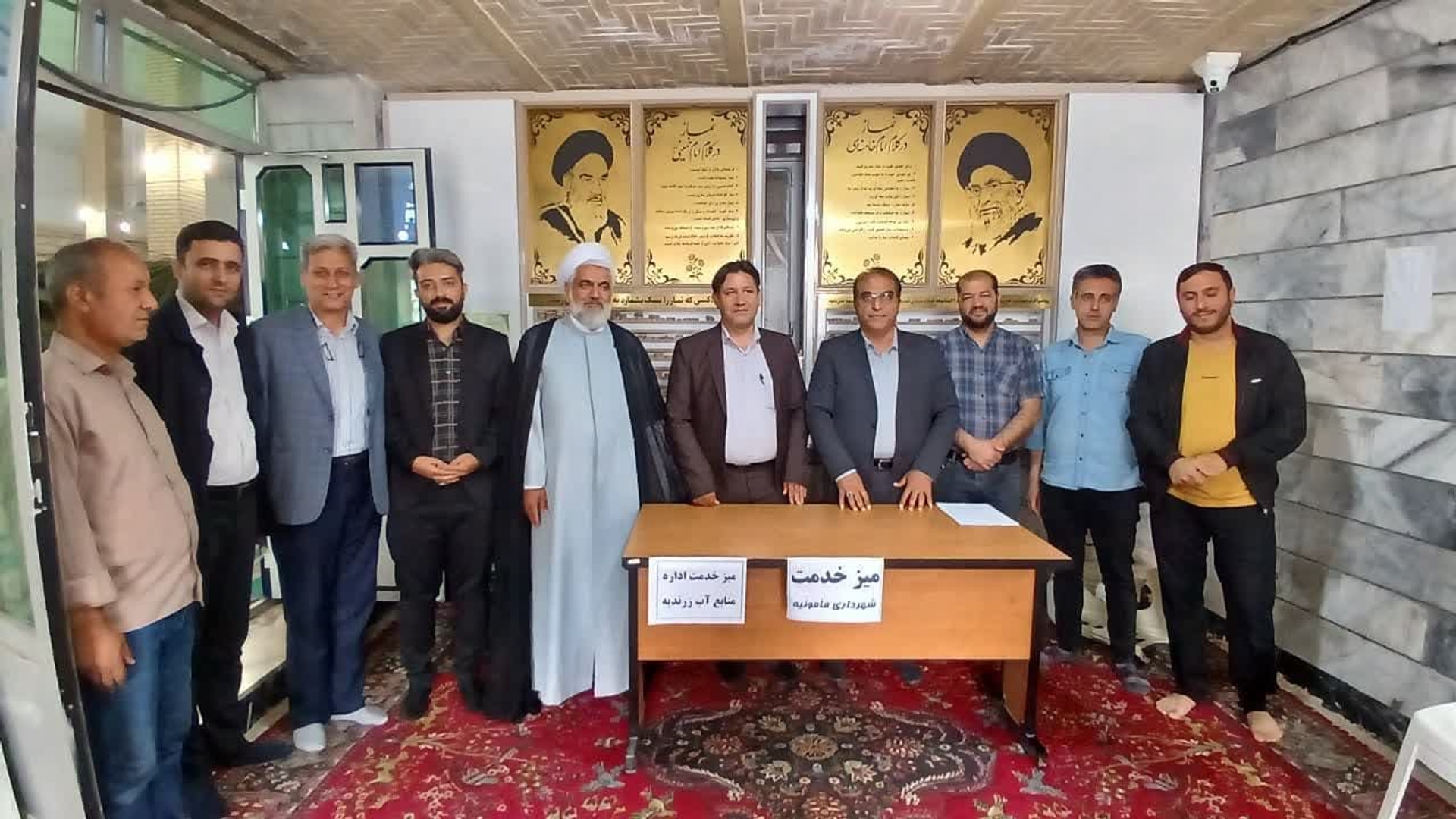 برگزاری میز خدمت نماز جمعه شهر مامونیه