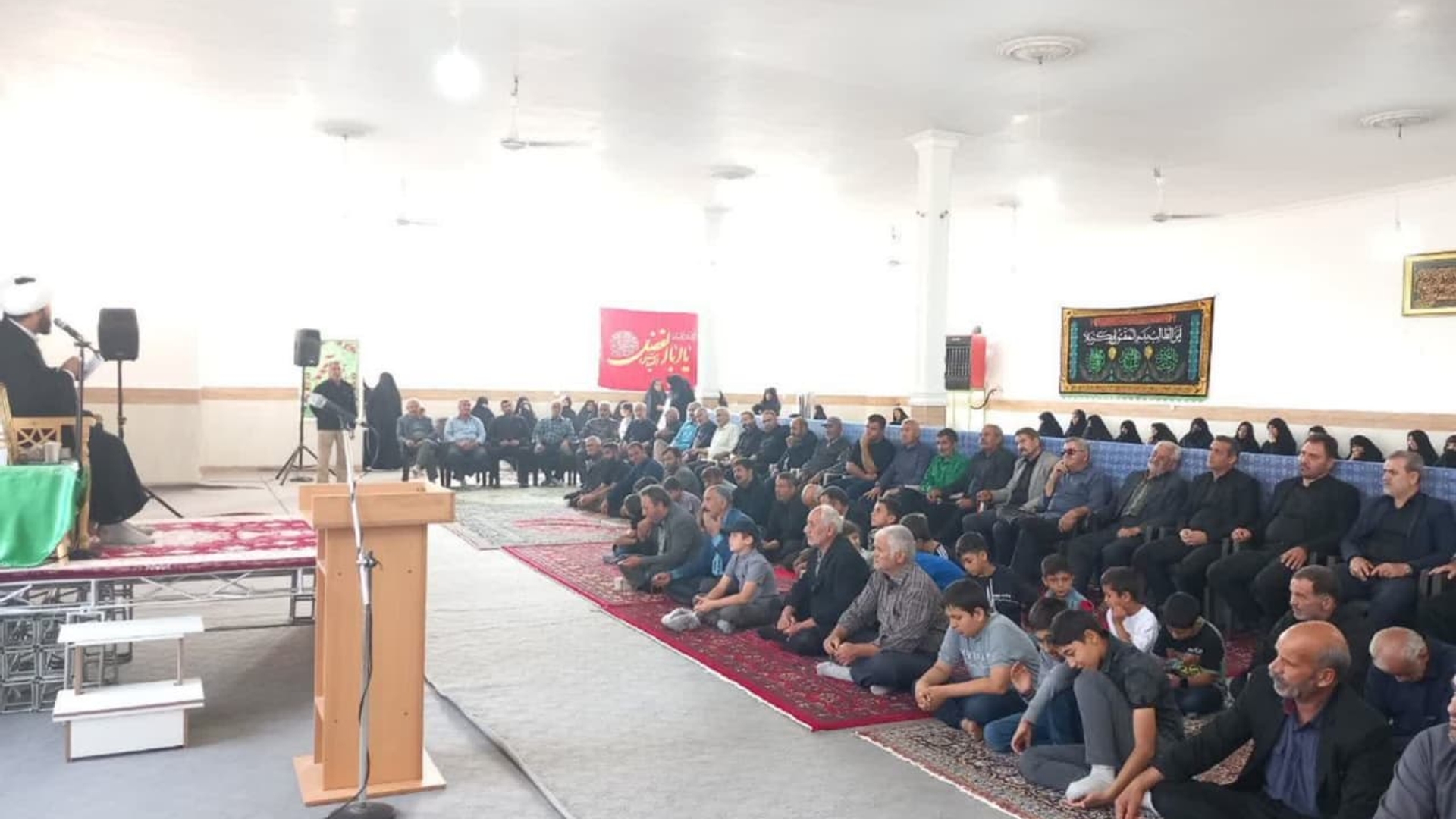 مراسم گرامیداشت شهید جمهور در روستای حسین آباد