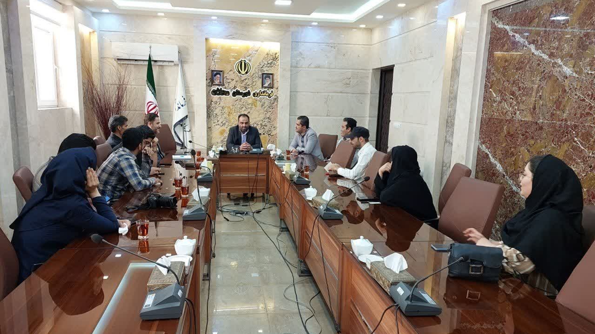 کنفرانس خبری با حضور سرپرست فرمانداری شهرستان محلات برگزار شد.