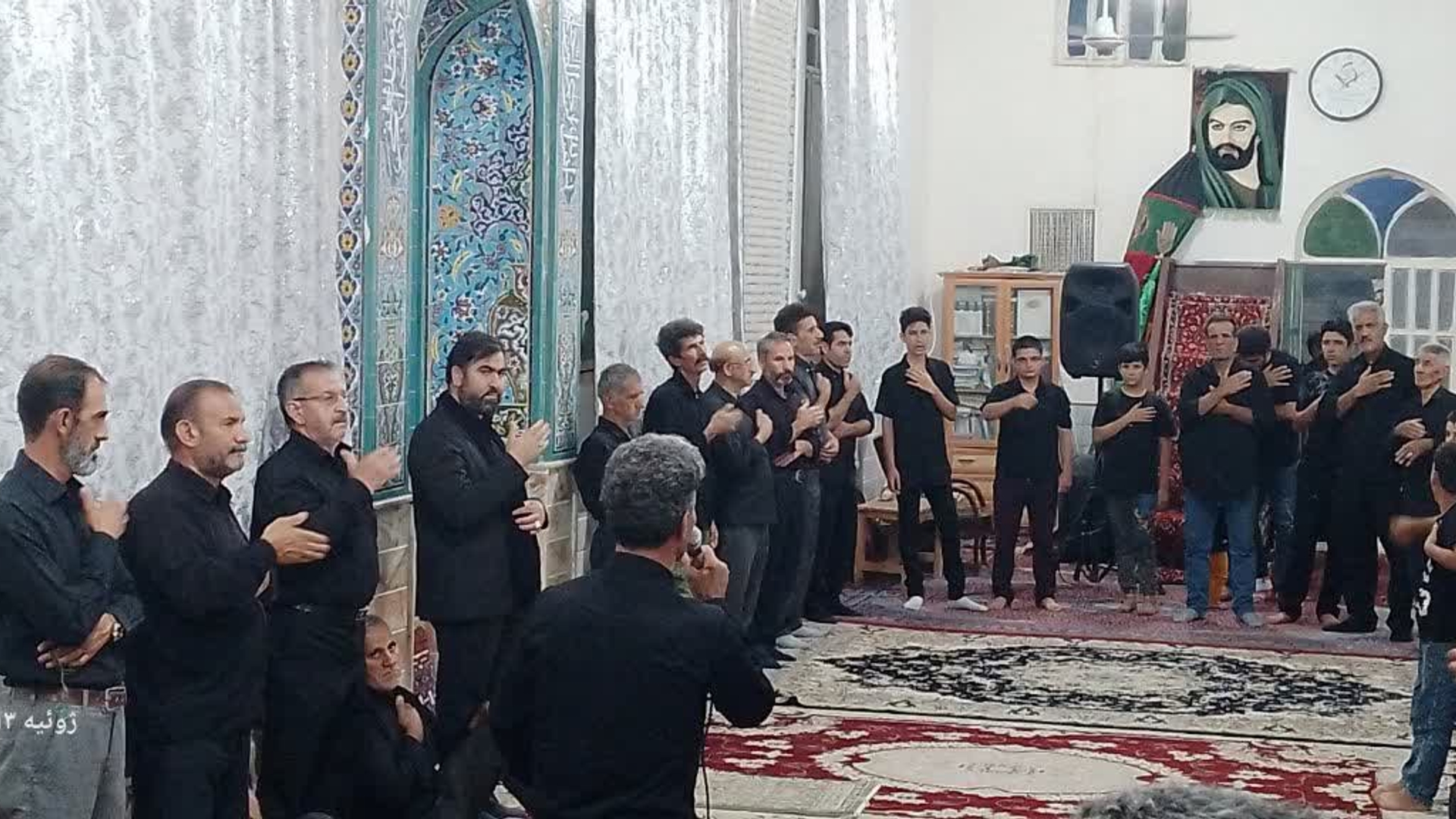 شب هشتم ماه محرم در اجتماع عزاداران سیدالشهدا واقع در روستای گورچان