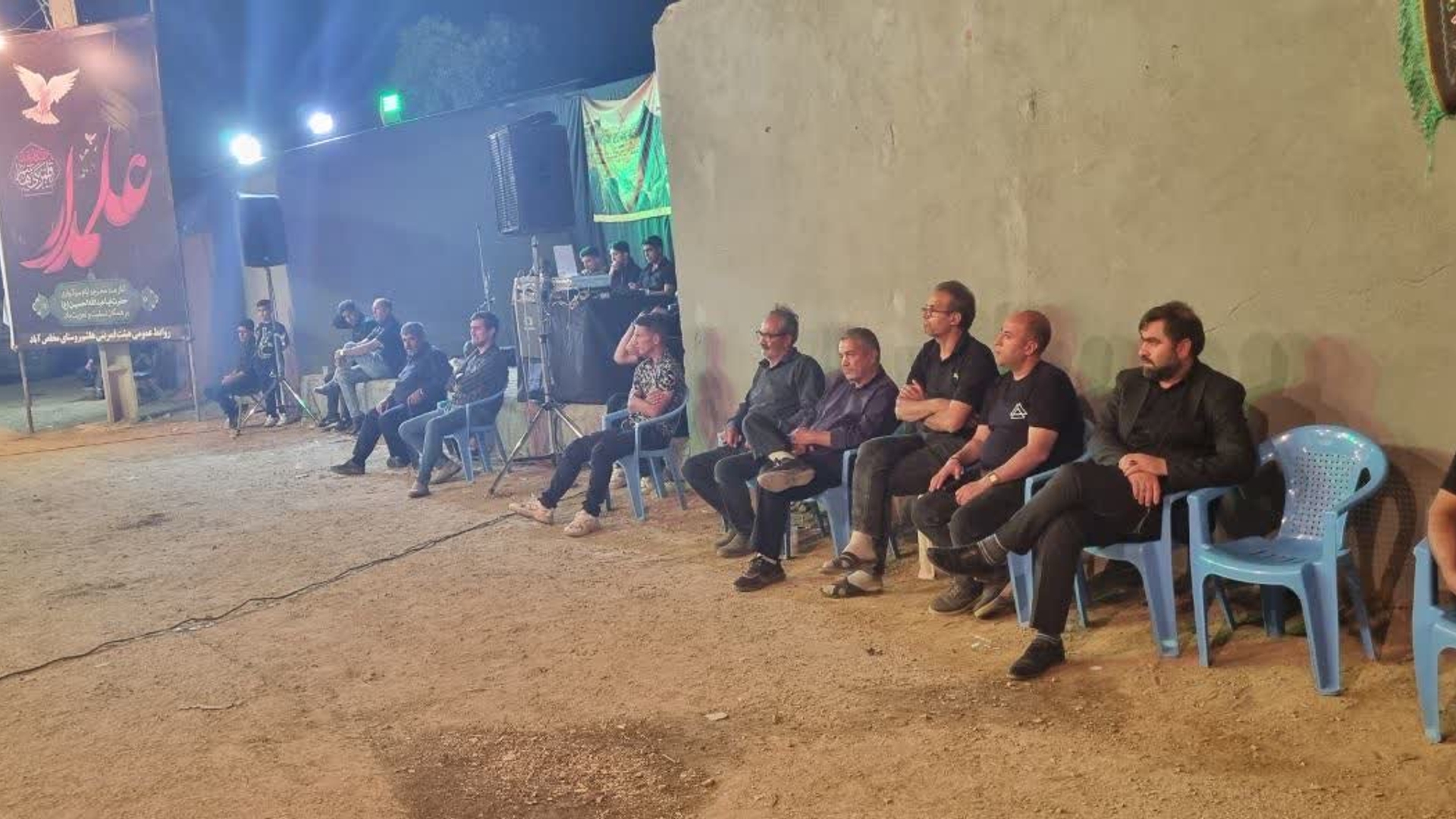 مراسم عزاداری و شبیه خوانی تکیه روستای مخلص آباد