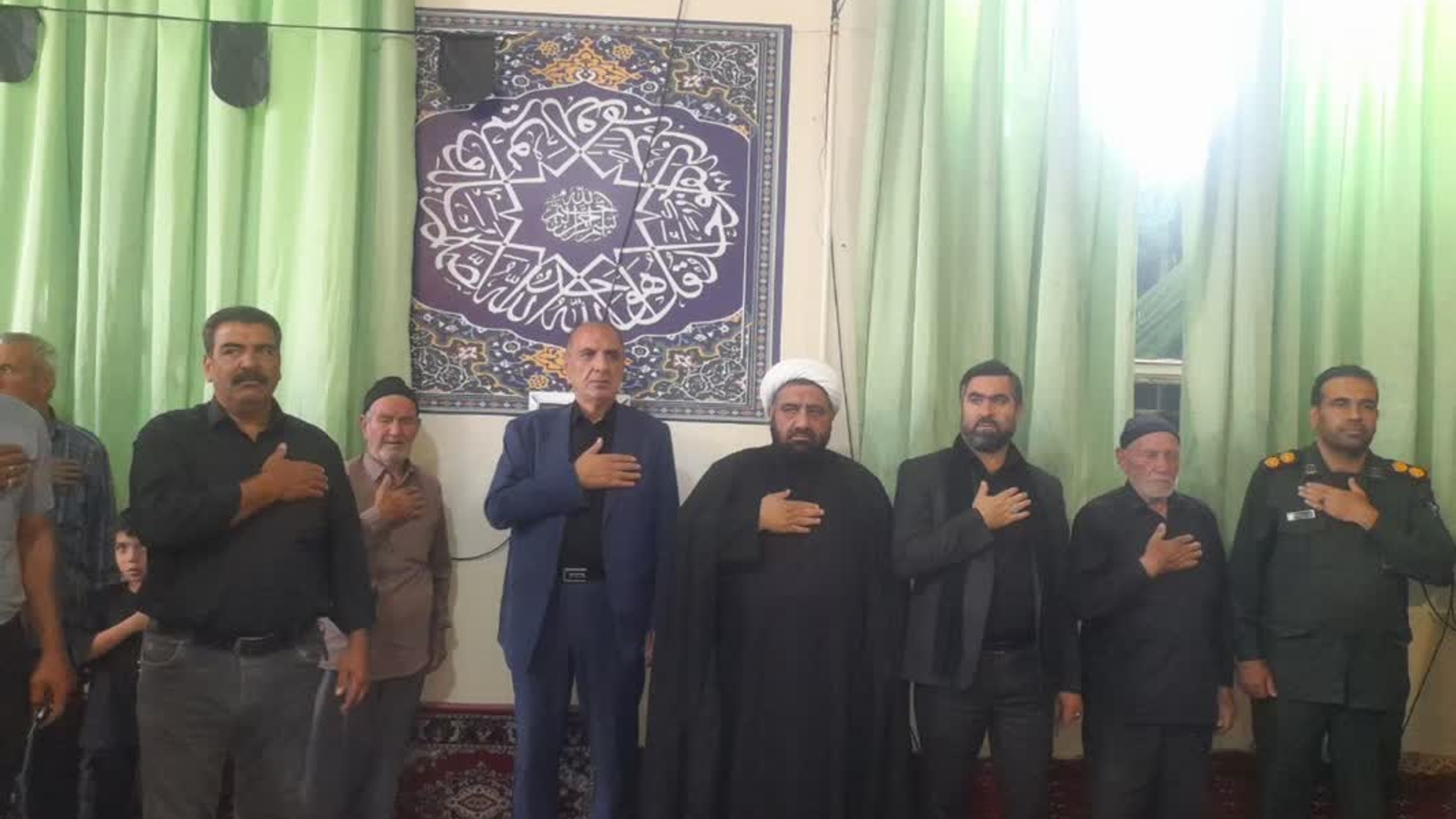 مراسم عزاداری روز هشتم ماه محرم واقع در روستای شتریه