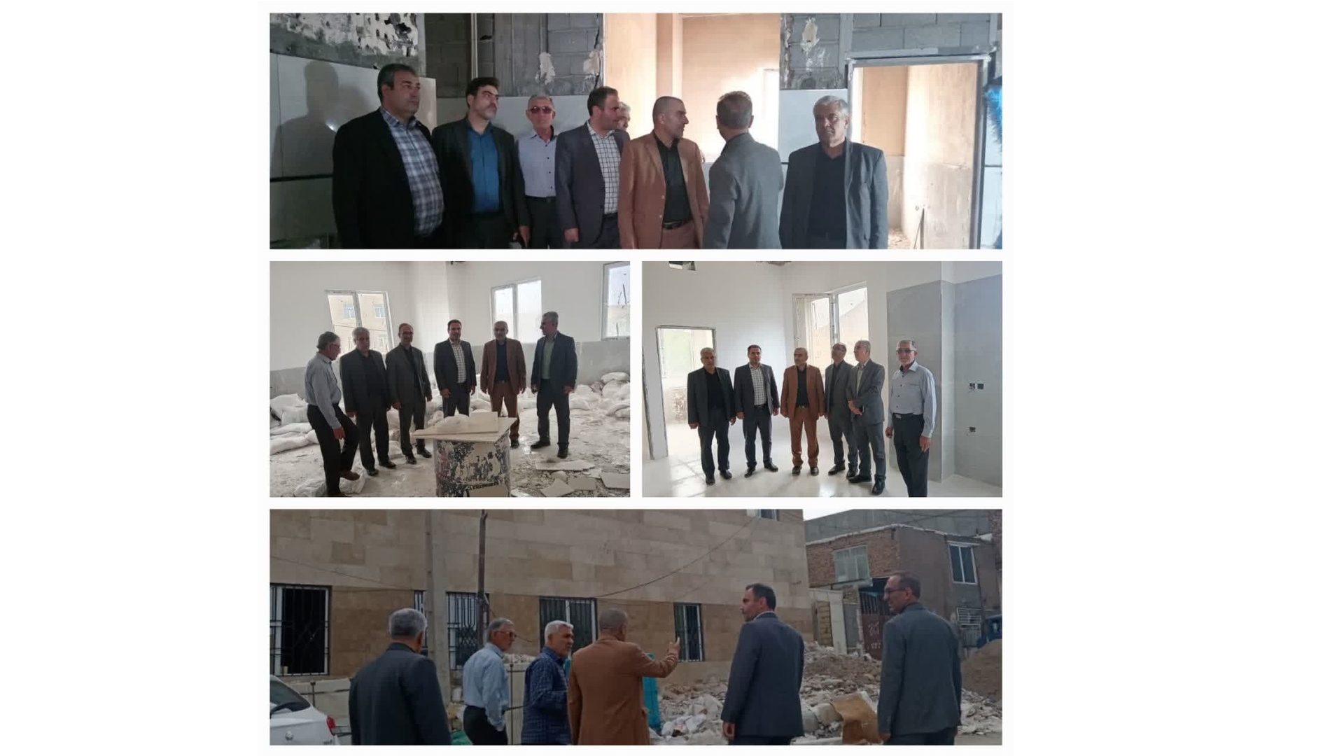 بازدید از پروژه عمرانی در حال ساخت درمانگاه شبانه‌روزی شهر رازقان