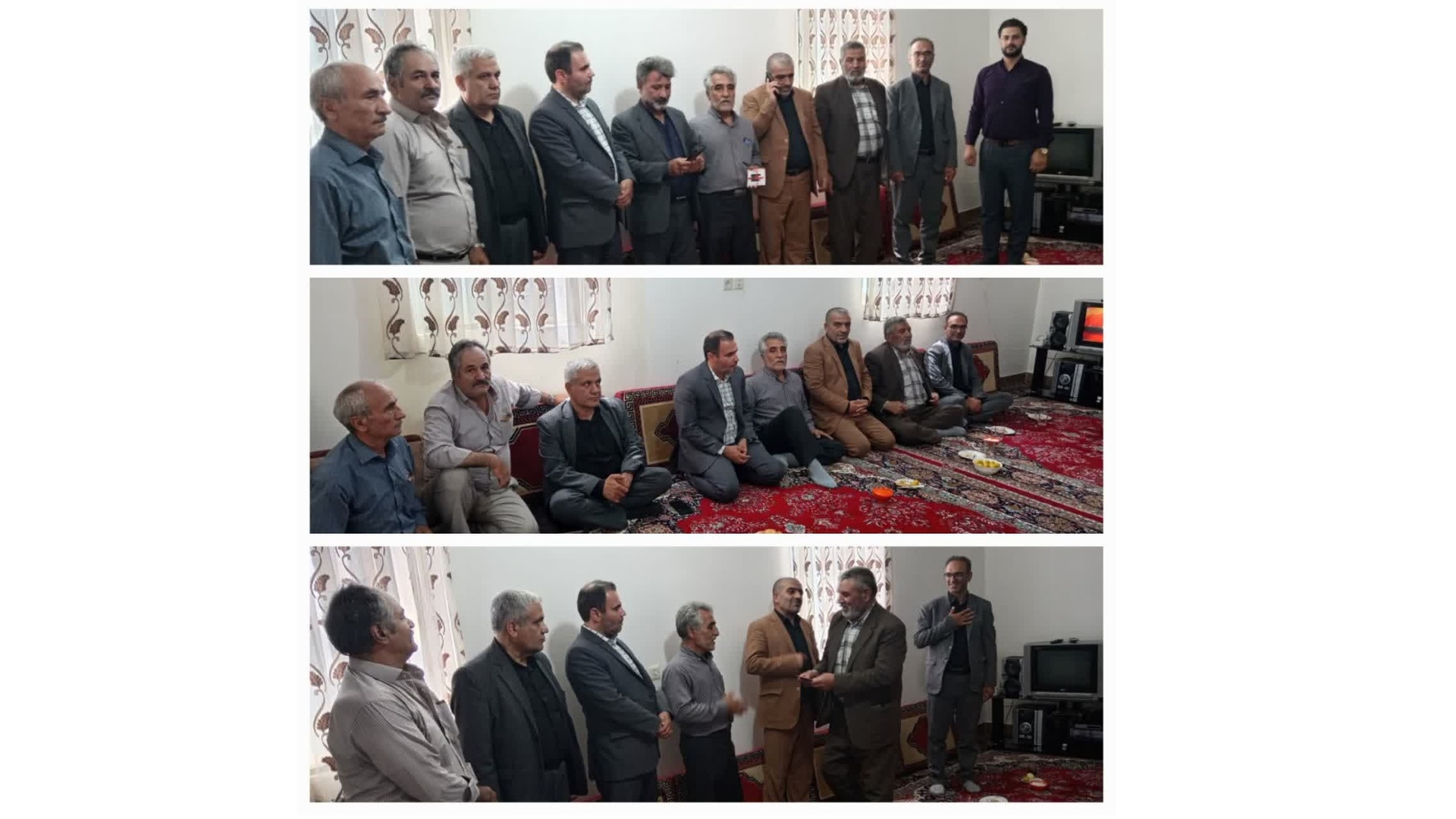 دیدار با جانباز عزیز جناب آقای قنبر حیدری در روستای چهارحد