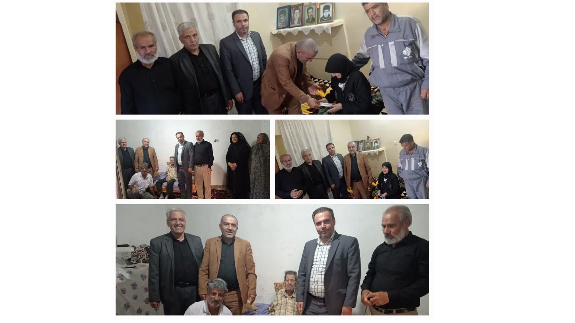 دیدار با خانواده معظم شهید والامقام صفر اسلامی در روستای عباس آباد