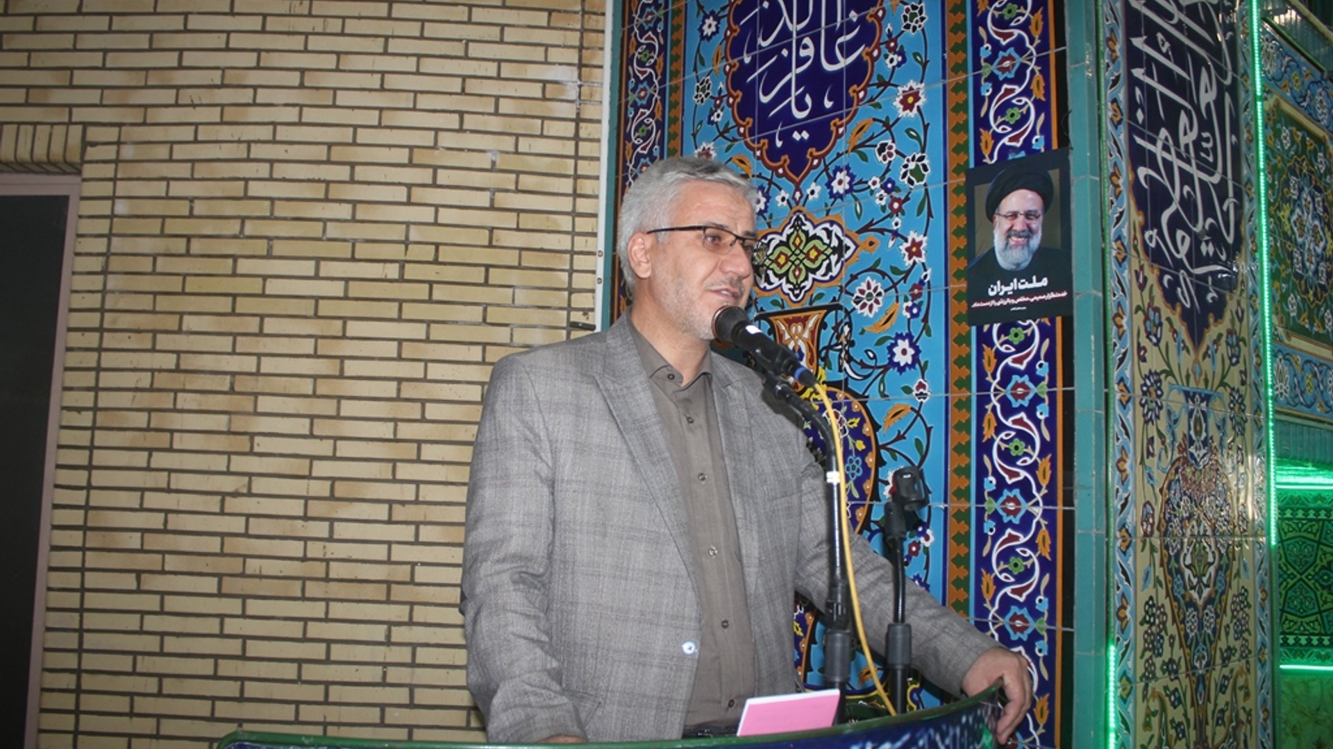 سخنرانی فرماندار در مصلی امام خمینی (ره) خمین بمناسبت هفته دولت 1403