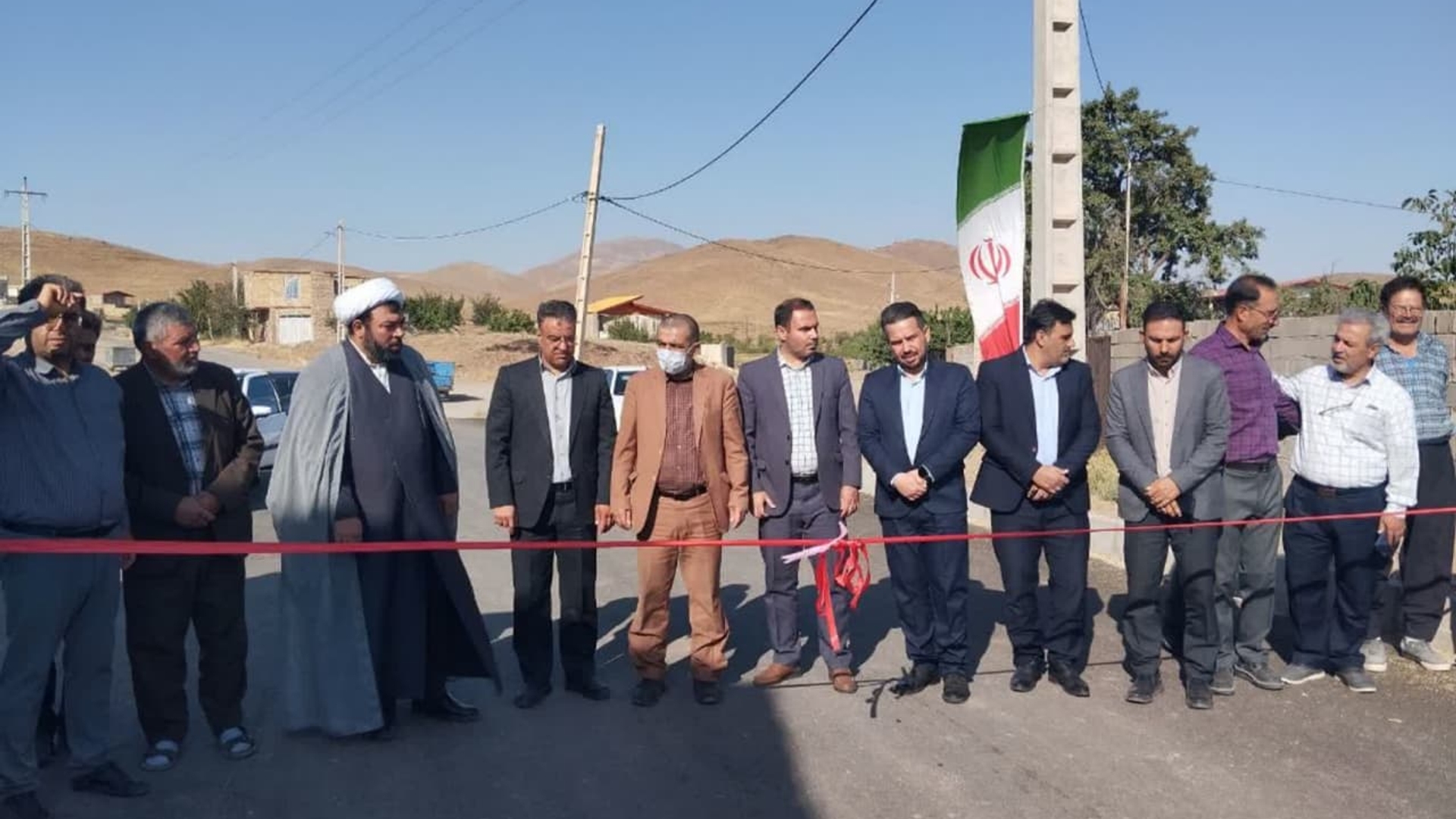 افتتاح آسفالت معبر اصلی روستای برهموم