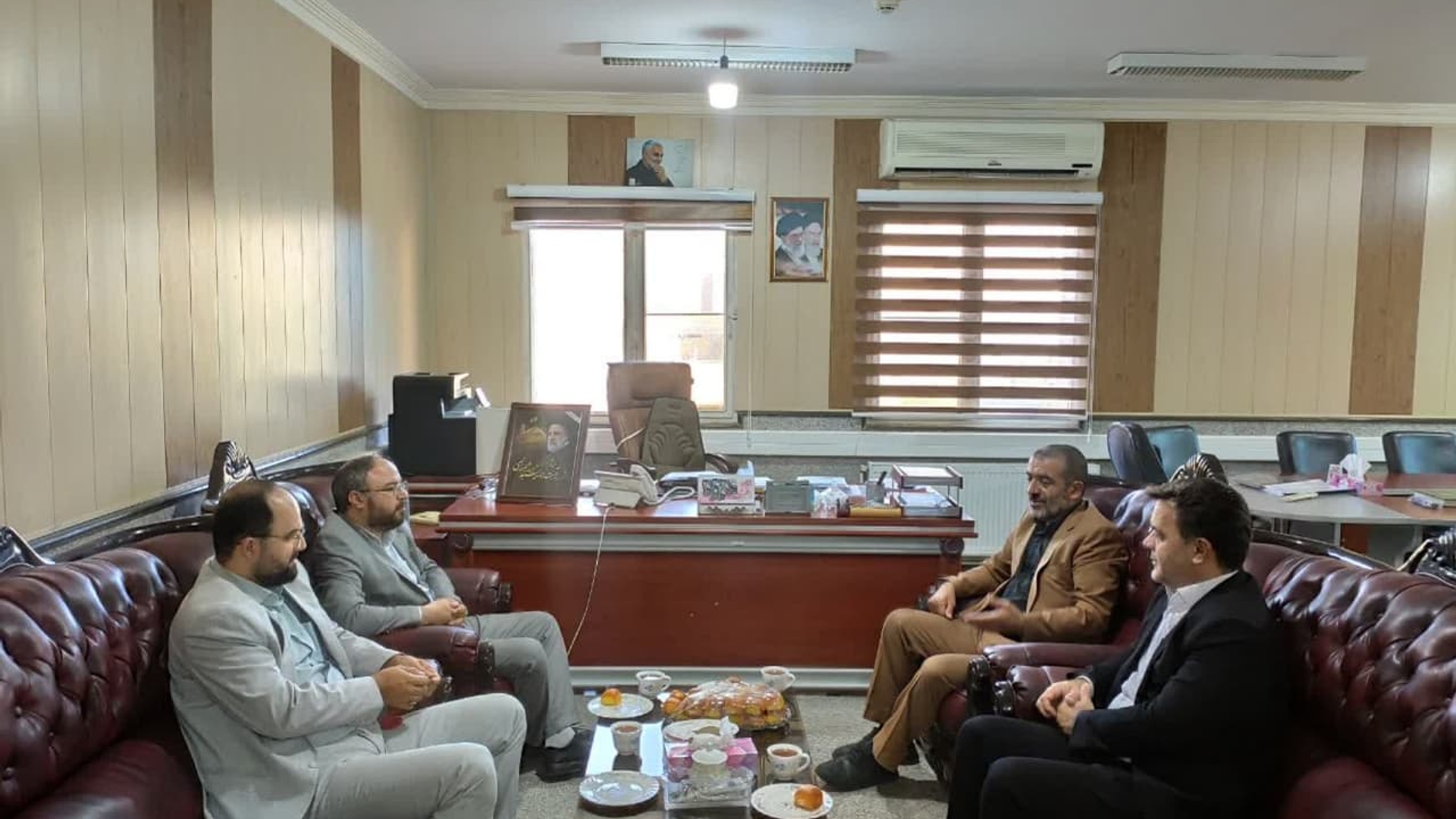 دیدار رئیس دادگستری با فرماندار به مناسبت هفته ی دولت