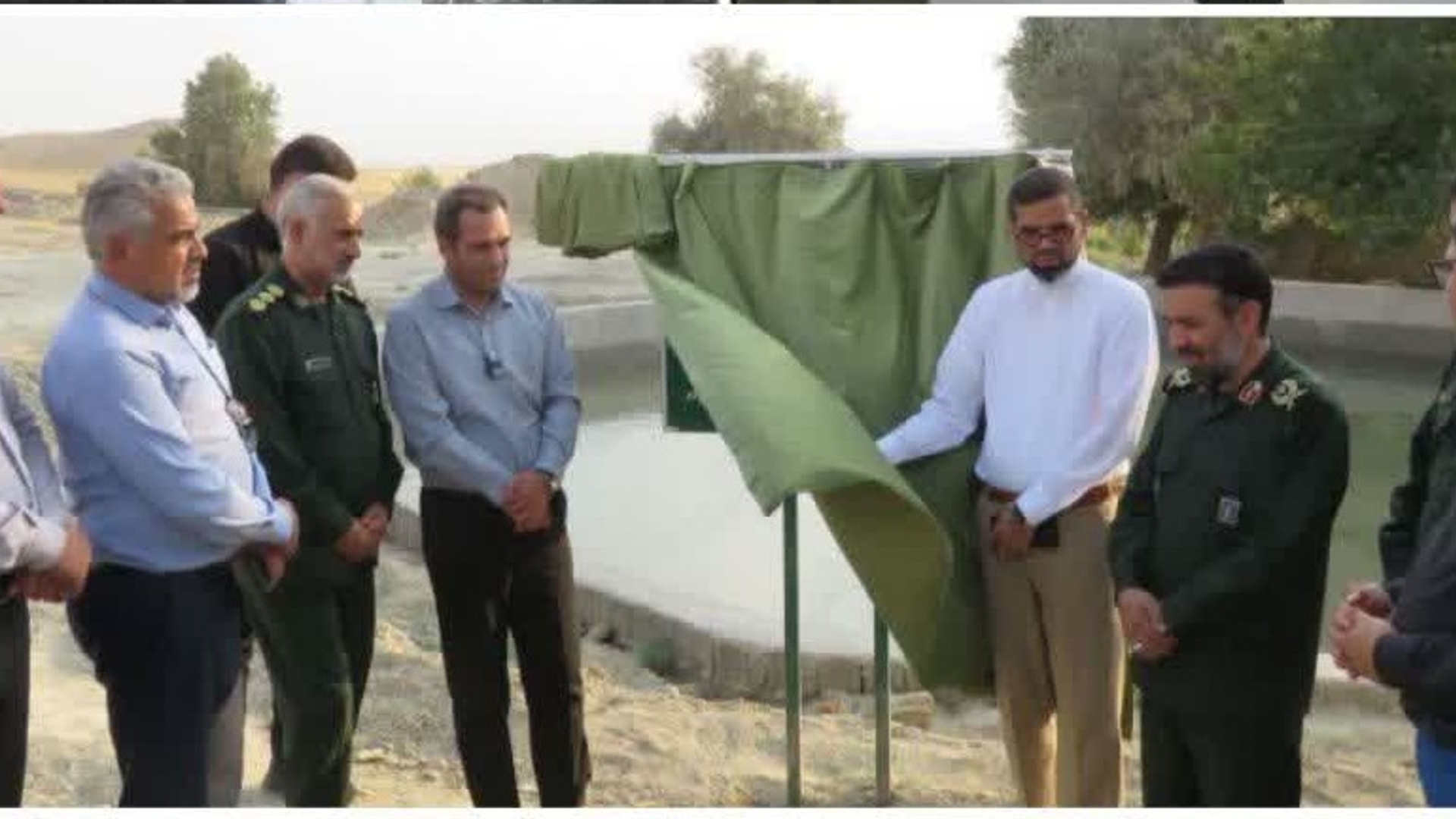 افتتاح استخر ذخیره آب روستای سلوکلو