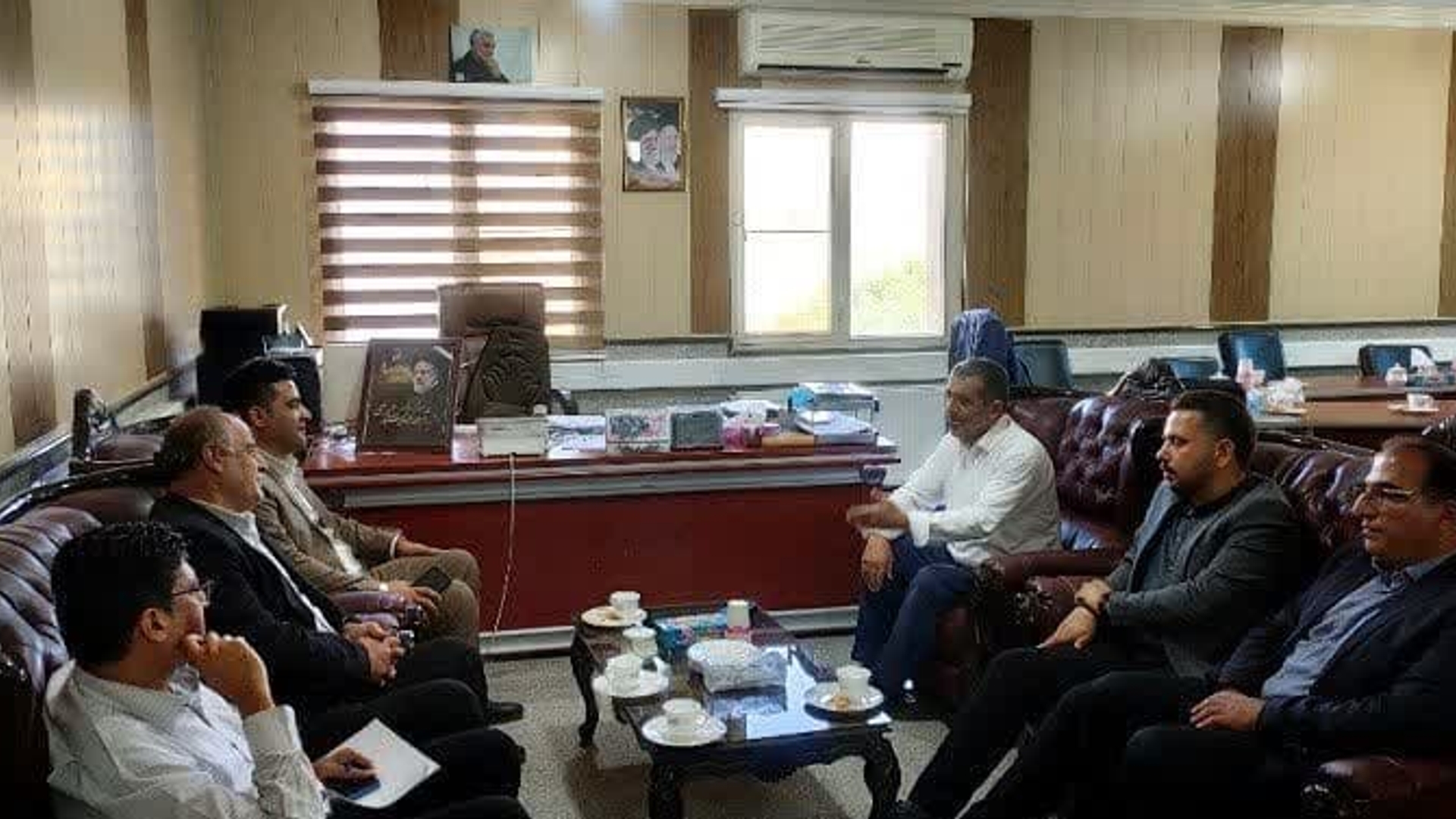 دیدار فرماندار با  مدیرکل نوسازی،توسعه و تجهیز مدارس استان مرکزی