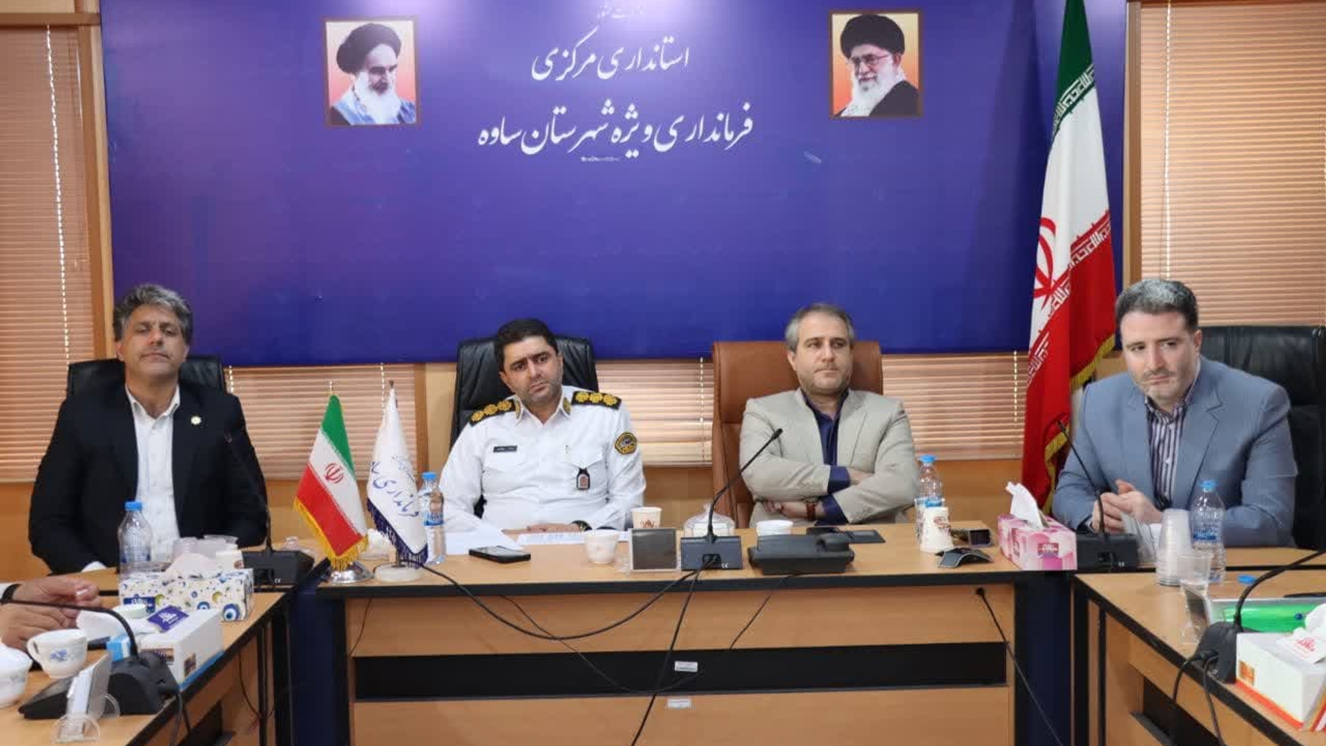 جلسه شورای  هماهنگی شد و آمد(ترافیک) شهرستان ساوه