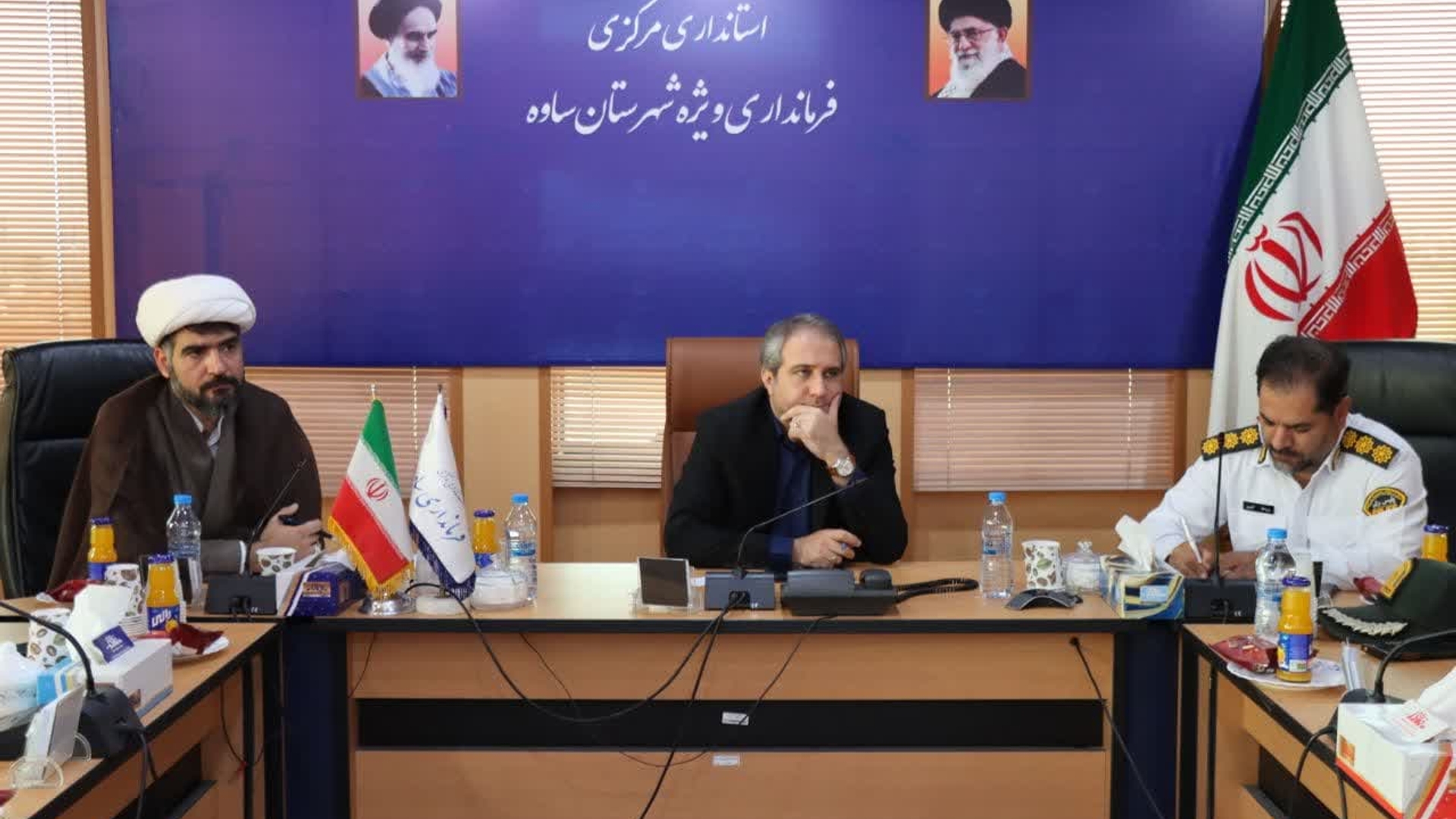 جلسه شورای ترافیک و ایمنی راه‌های شهرستان ساوه