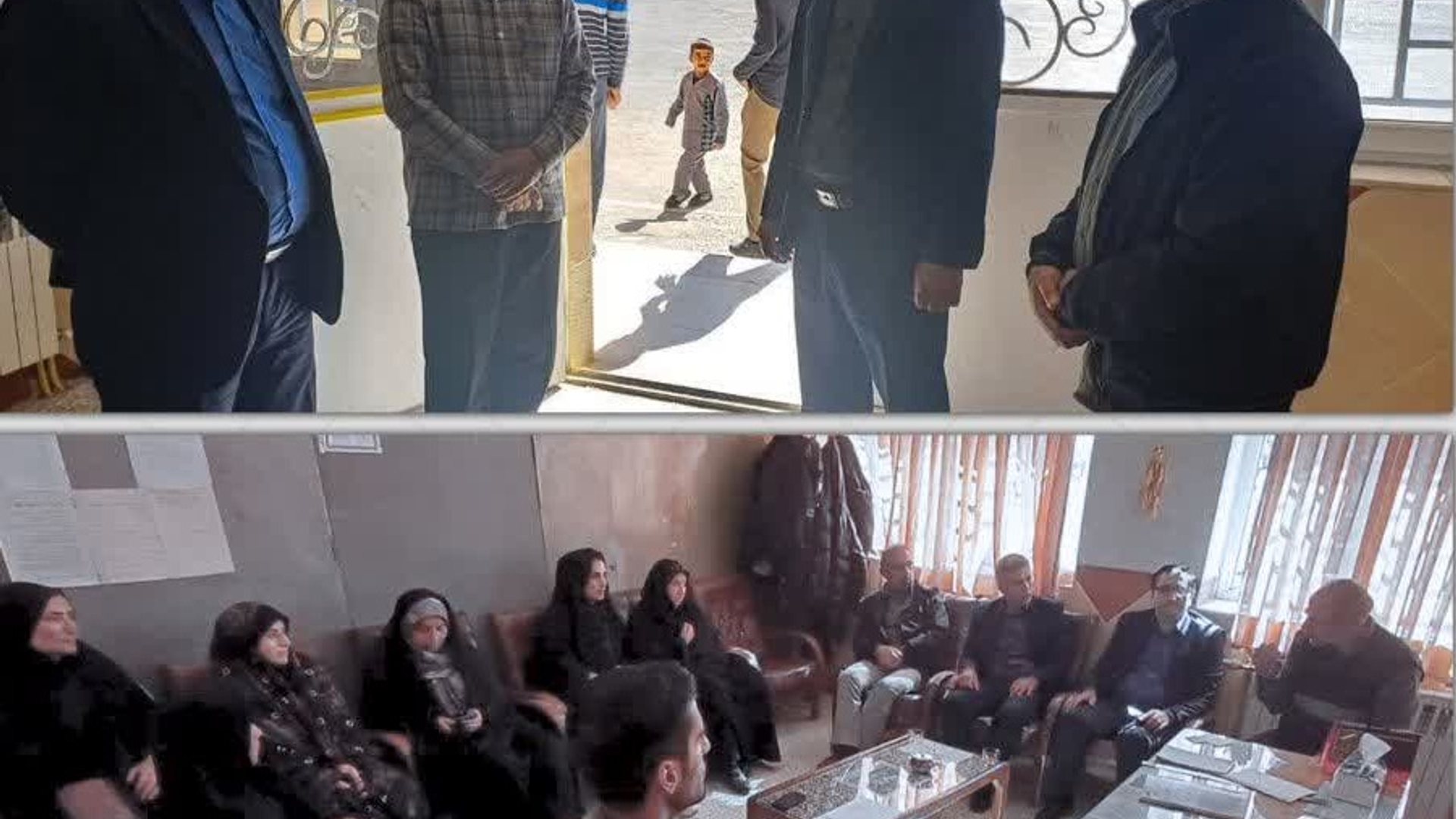 دهگردشی و بازدید فرماندار از مدرسه ابتدایی شهید اکبر چهرقانی