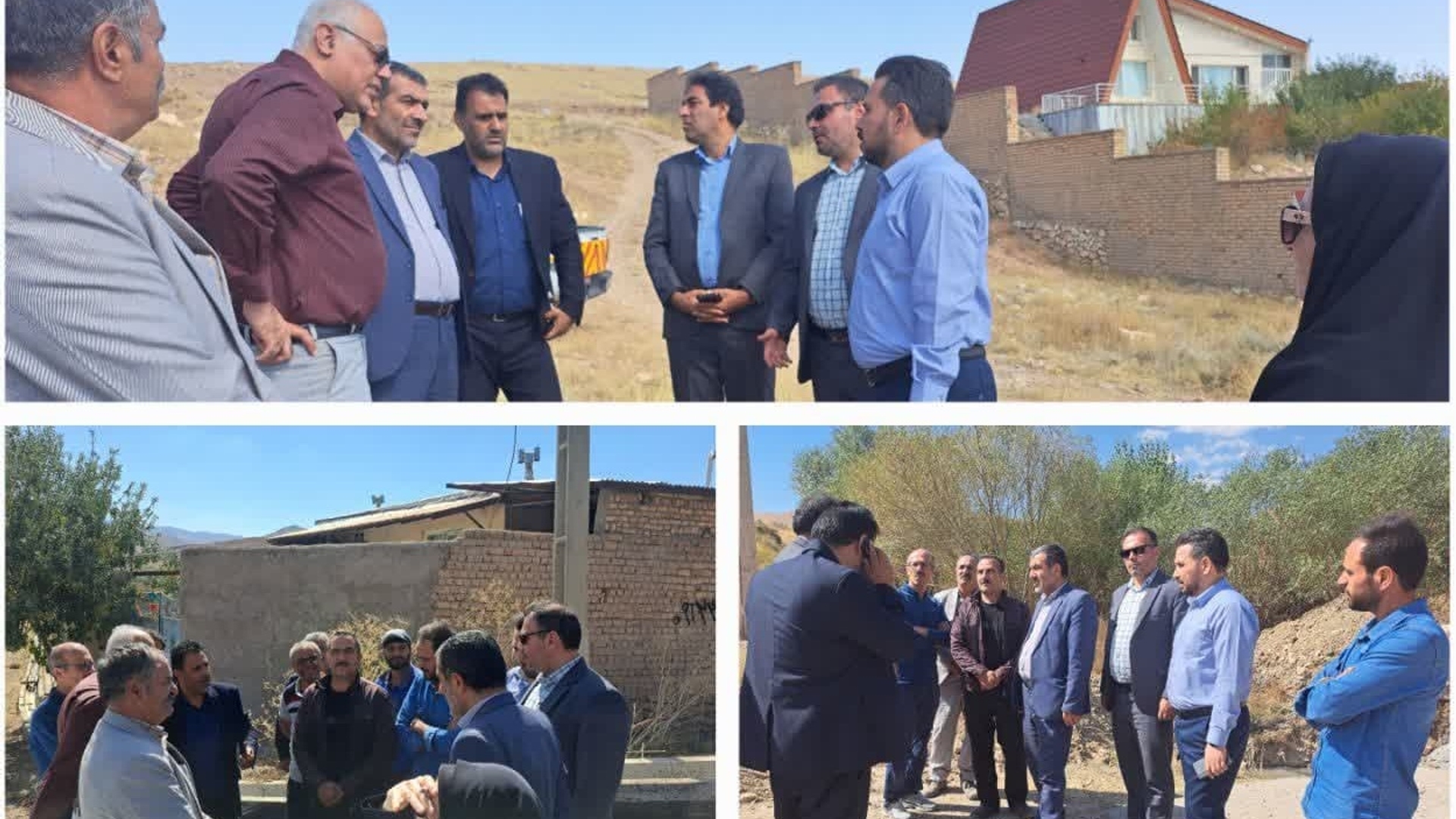 بازدید میدانی از پروژه جدول گذاری ، زیرسازی و آسفالت روستای چناقچی سفلی