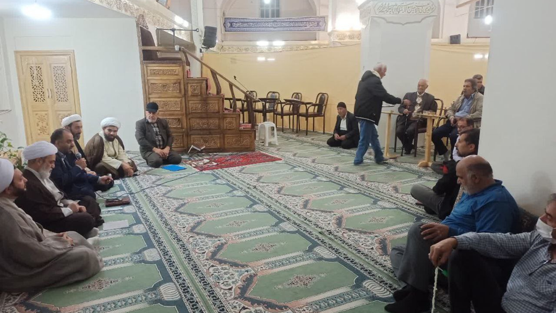 دیدار مردمی در مسجد جامع نیم‌ور