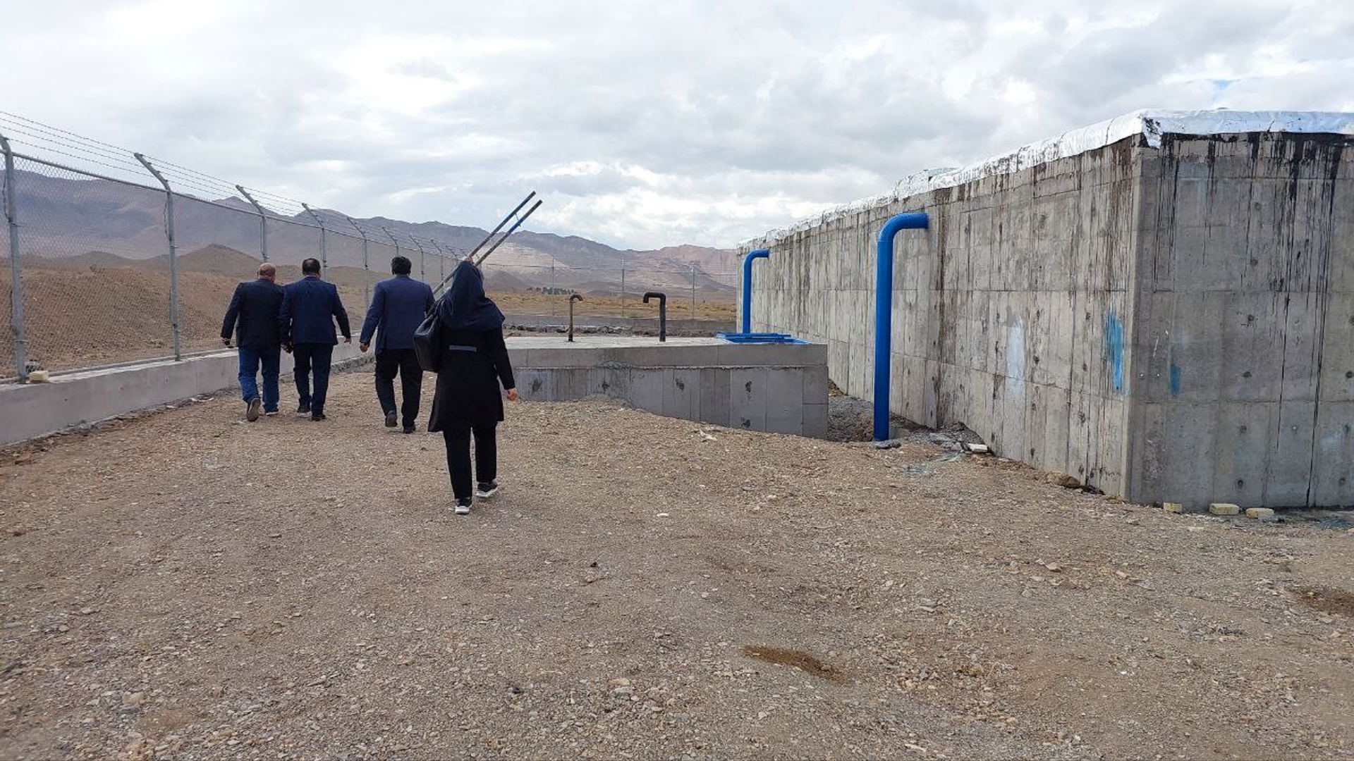 بازدید از مخزن آب نیم‌ور و ورزشگاه شهدای باقرآباد نیم‌ور