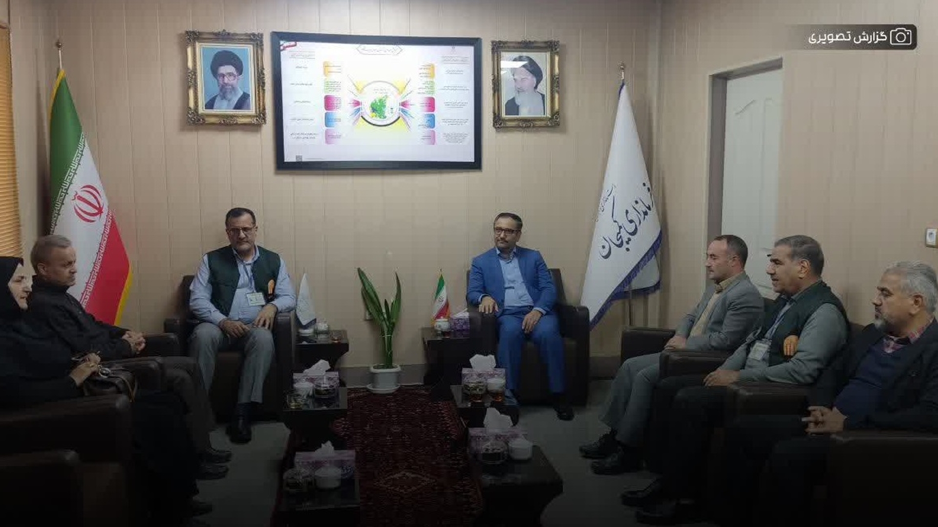 بررسی مشکلات سرشماری عمومی کشاورزی با حضور رئیس سازمان مدیریت و برنامه ریزی استان