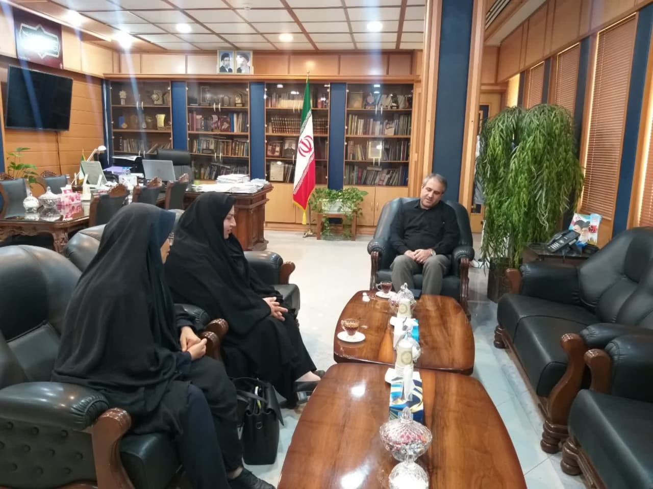 دیدار سرپرست اداره بهزیستی شهرستان با فرماندار ساوه