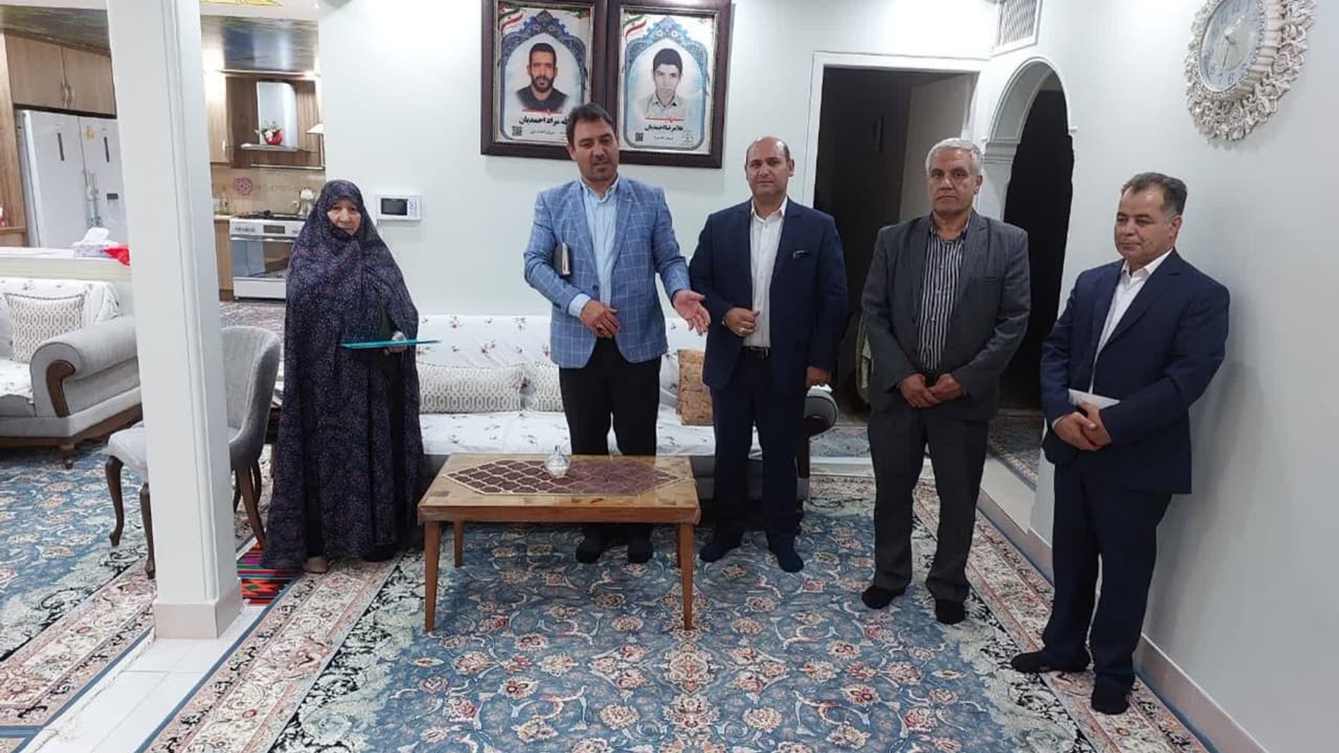 دیدار و تجلیل از همسر و مادر گرانقدر شهدای معظم «اله مراد و غلامرضا احمدیان »