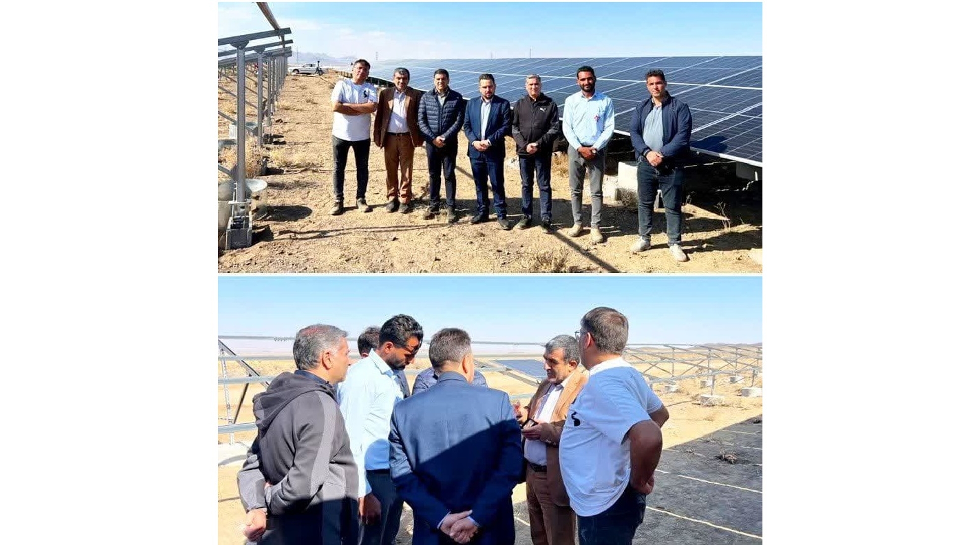 بازدید  از فرایند ساخت نیروگاه خورشیدی ۱۲۰ مگاواتی