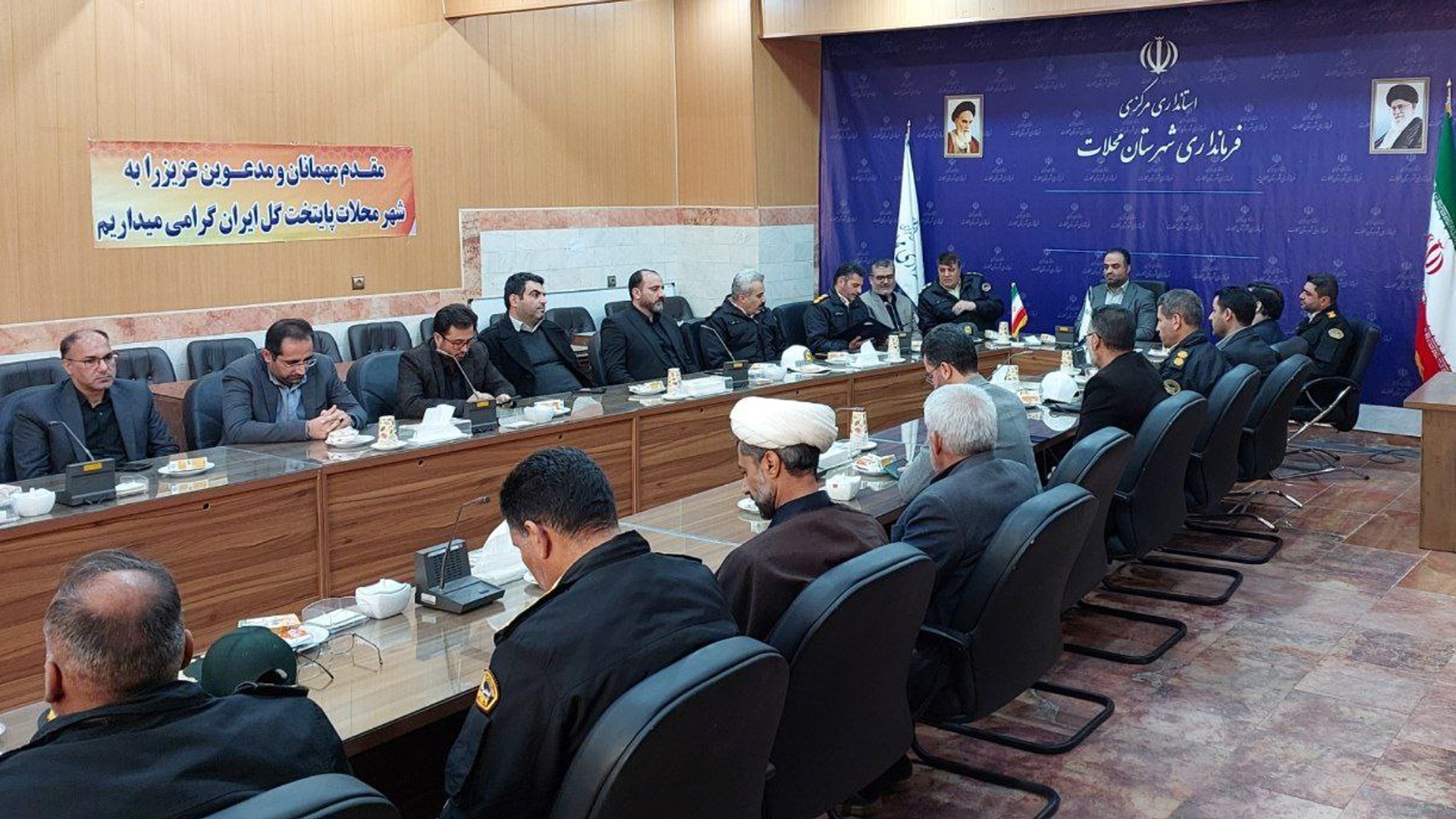 آیین تکریم و معارفه رئیس پلیس راهور شهرستان محلات برگزار شد.