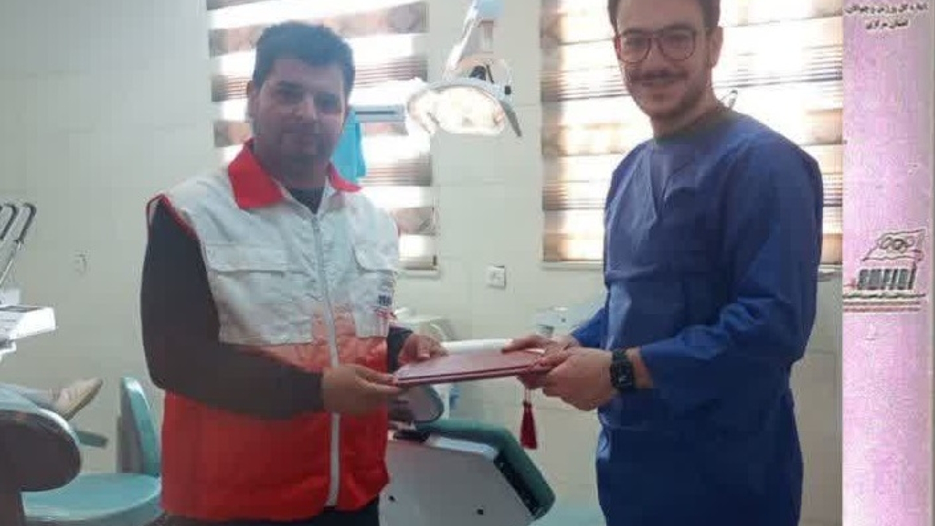 با هماهنگی شفیعی رئیس هیات پزشکی ورزشی شهرستان کمیجان