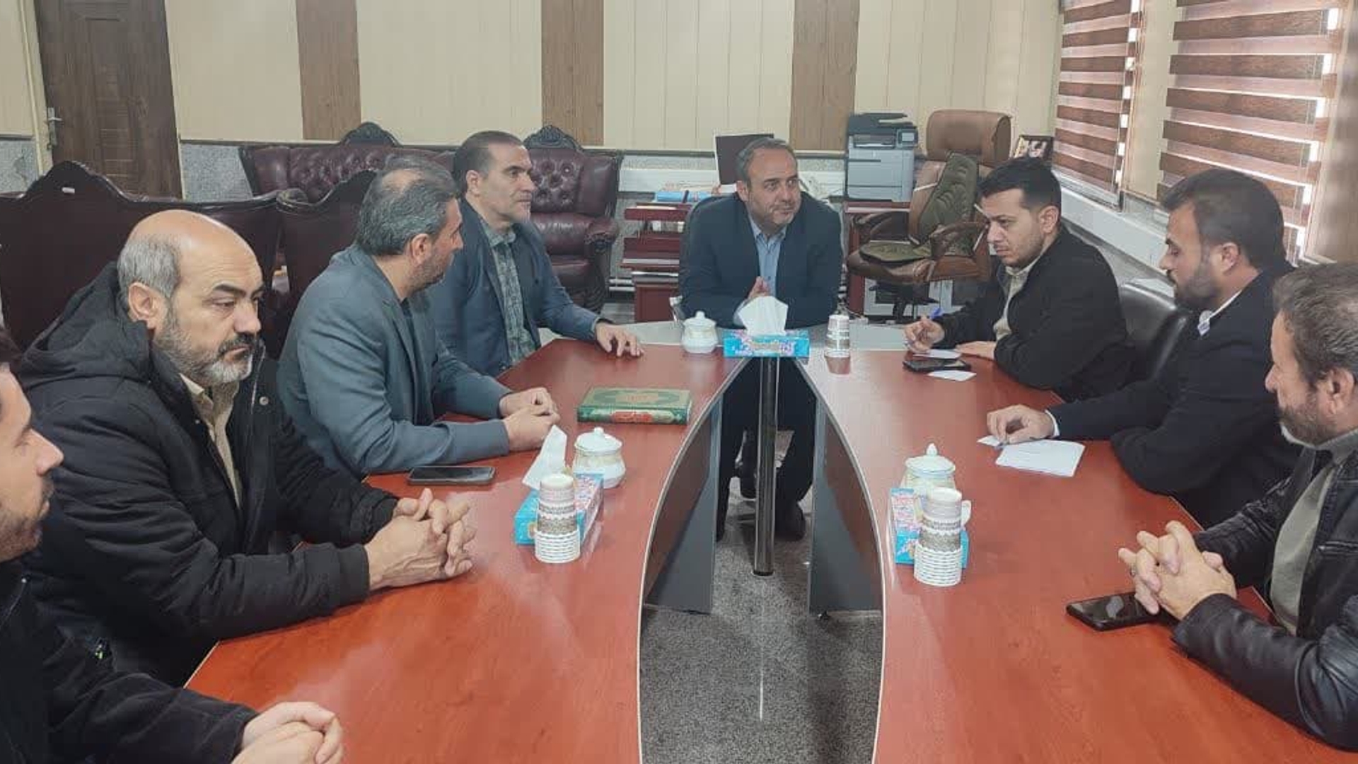 دیدار بخشدار زاویه با فرماندار