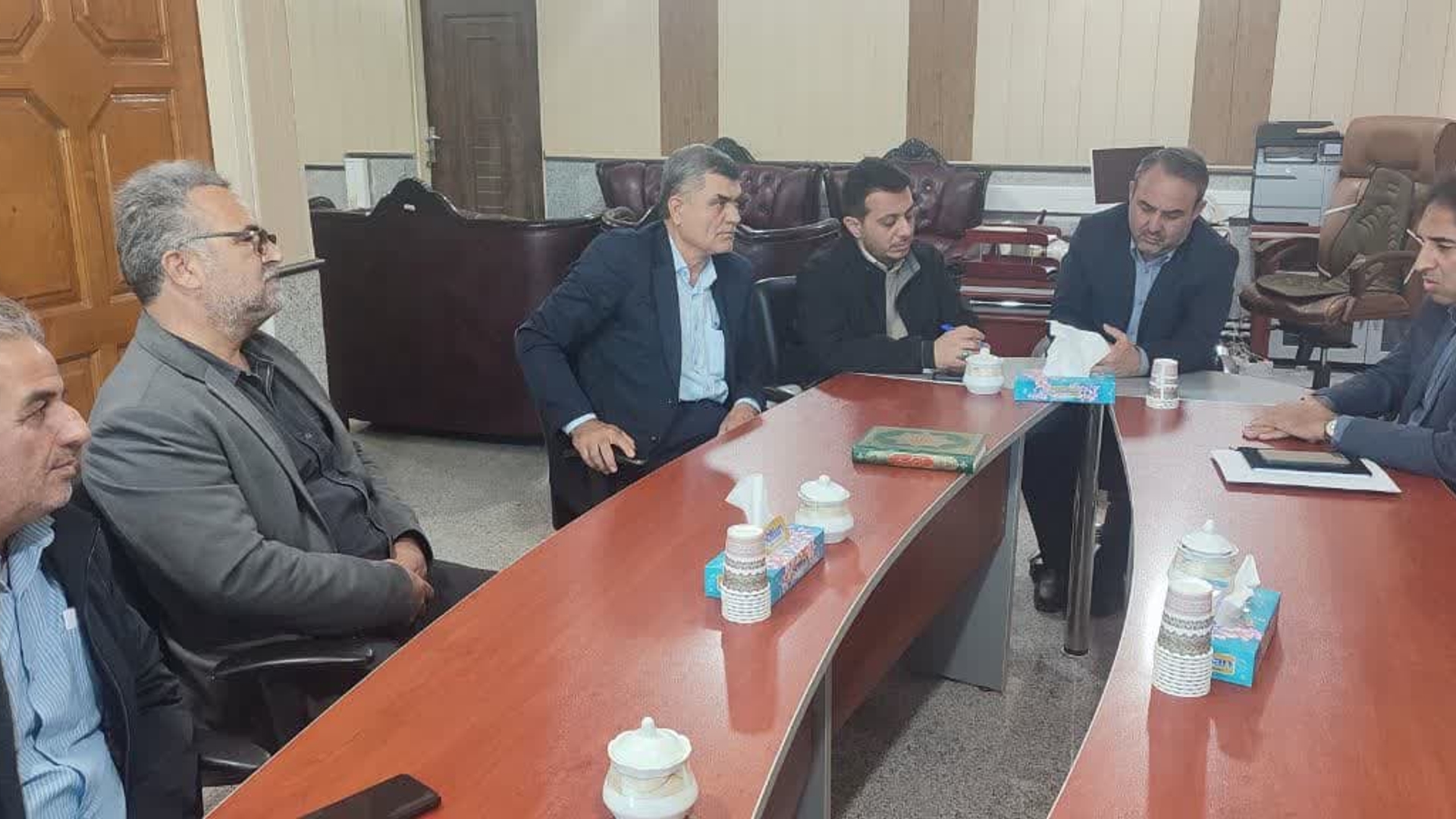 دیدار رئیس اداره راهداری با فرماندار