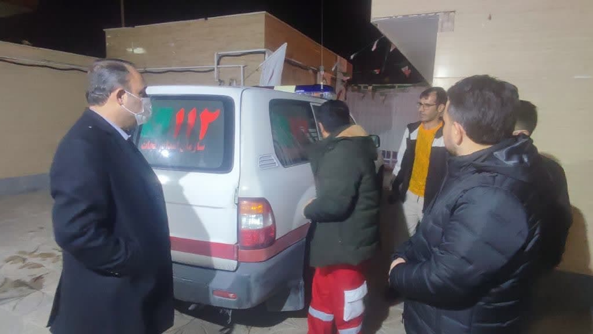 بازدید فرماندار از پایگاه هلال احمر پرندک