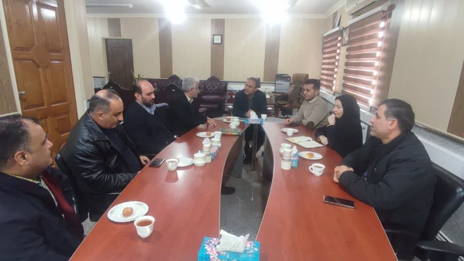 دیدار مدیر جهاد و هیات همراه با فرماندار