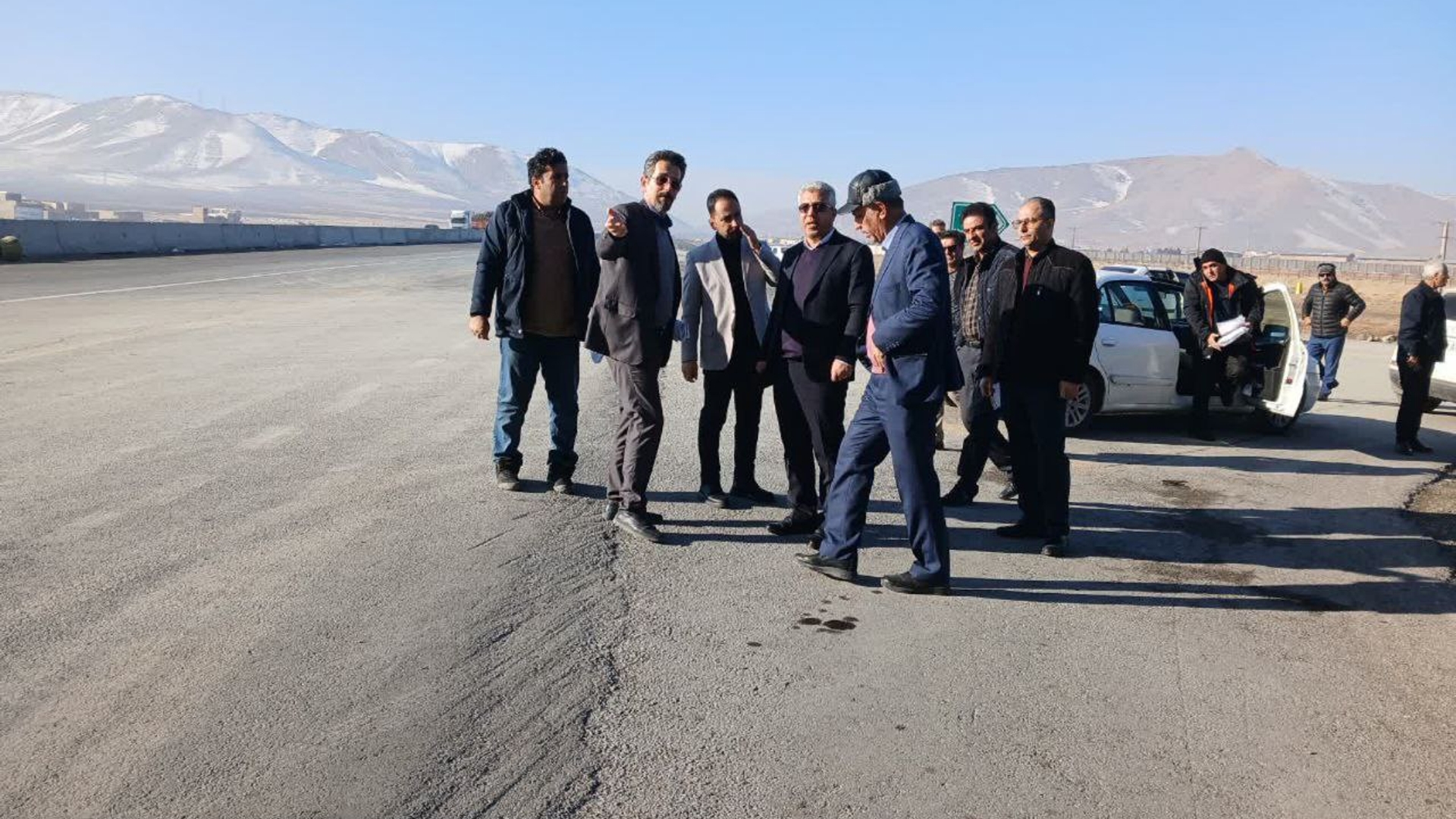 بازدید از پروژه آزادراه کنار گذر شمالی اراک