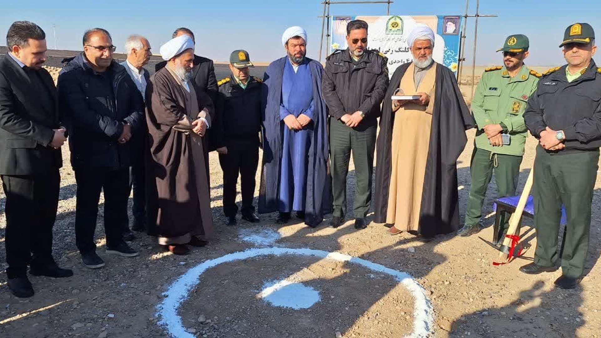 آئین کلنگ زنی احداث پروژه ۴۸ واحدی منازل سازمانی نیروی انتظامی