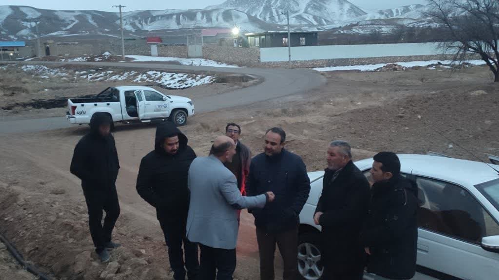 بازدید  از پروژه احداث چاه آب شرب روستای منجقان