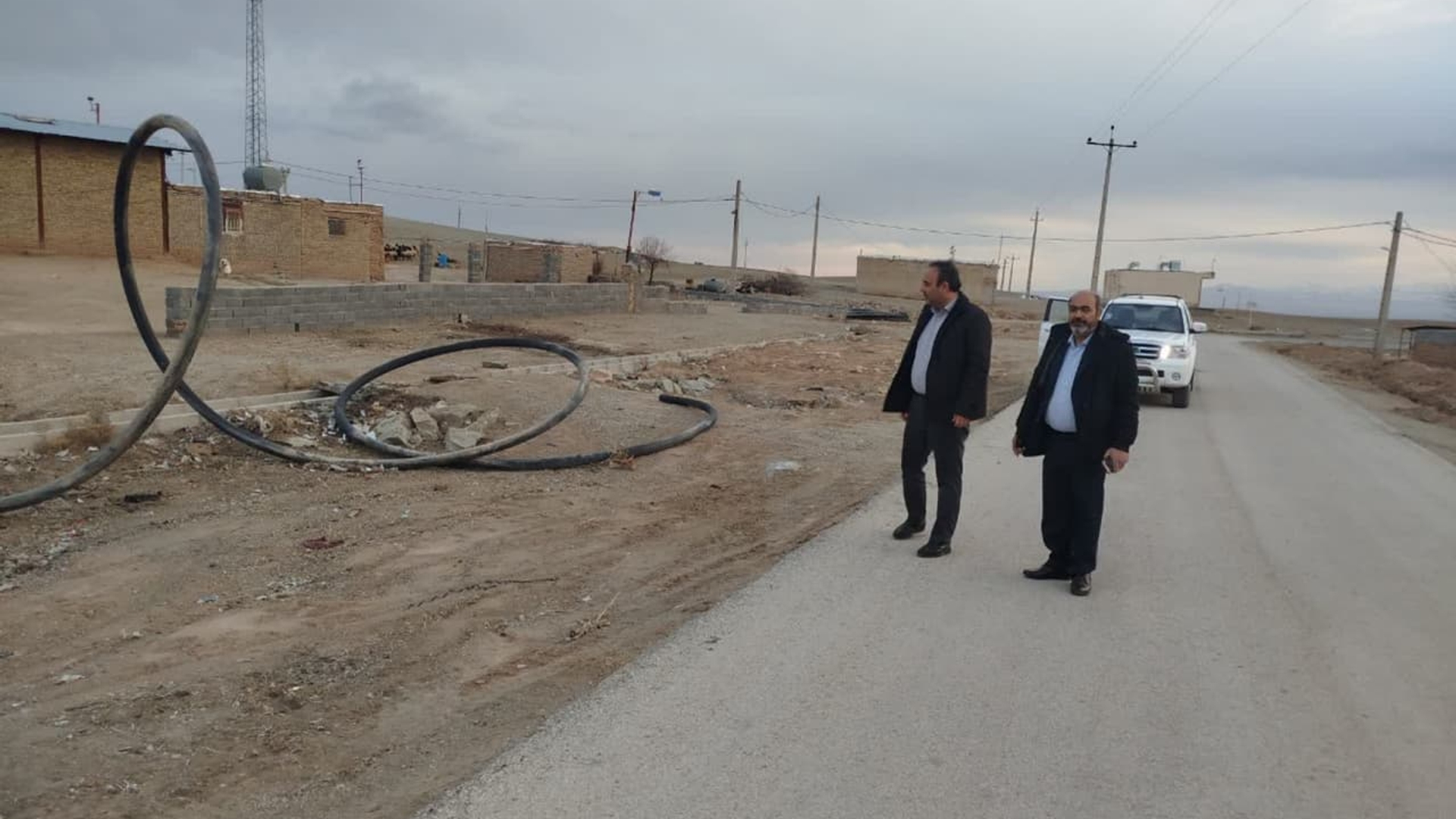 بازدید  از محور های مواصلاتی منتهی به روستای بیدلو