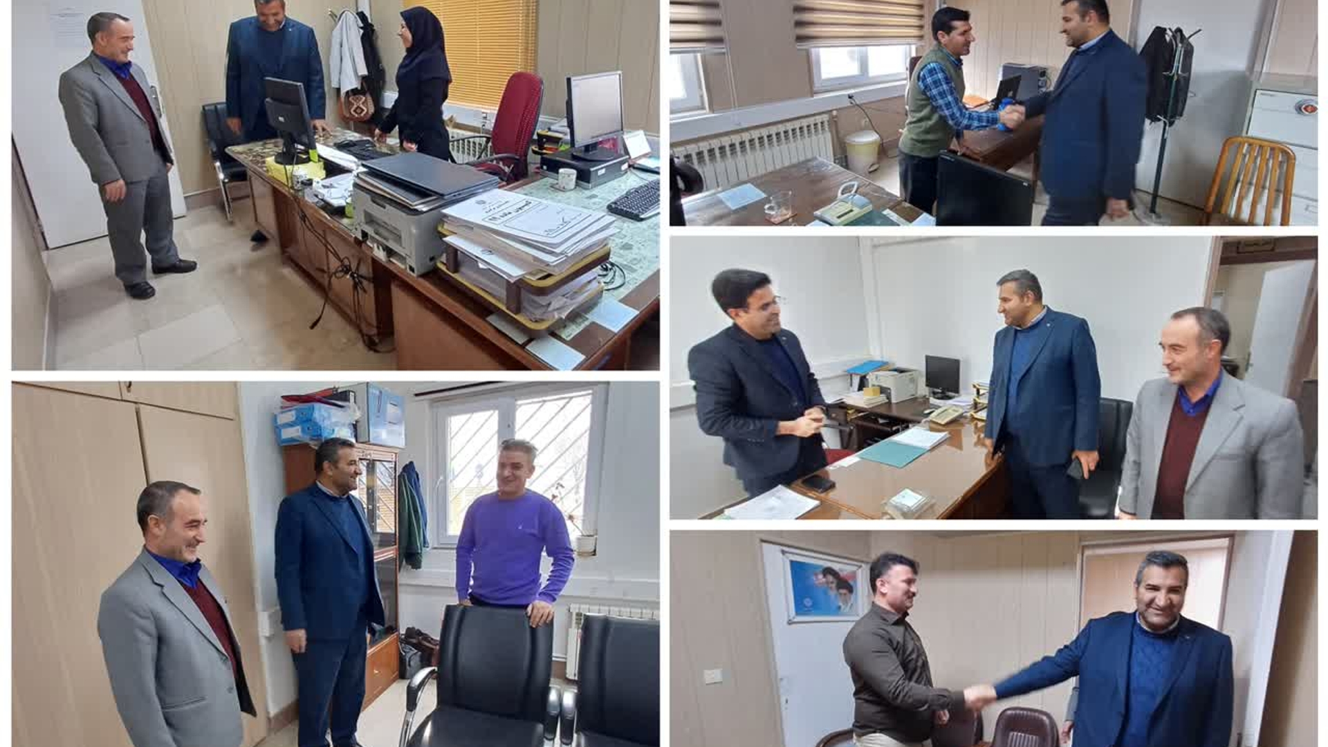 بازدید دکتر مددی سرپرست فرمانداری  از واحد های فرمانداری