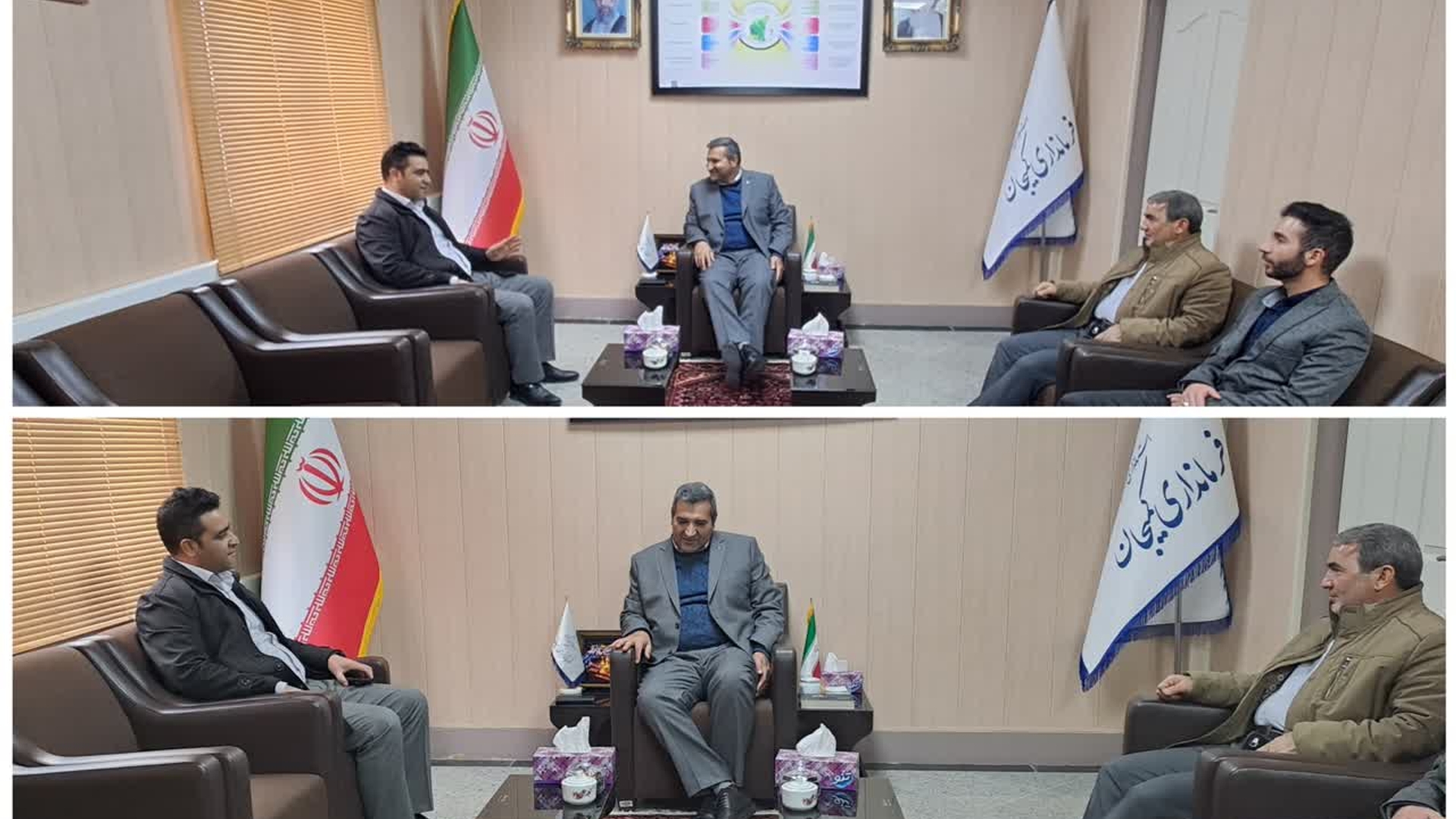 دیدار مدیرکل نوسازی مدارس استان مرکزی با سرپرست فرمانداری شهرستان کمیجان