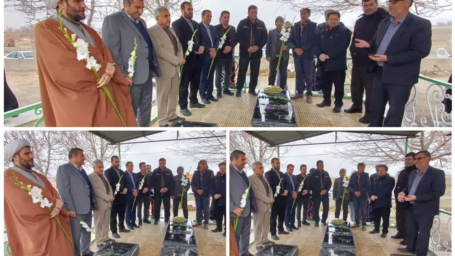 گلباران مزار شهدای روستای  چلبی