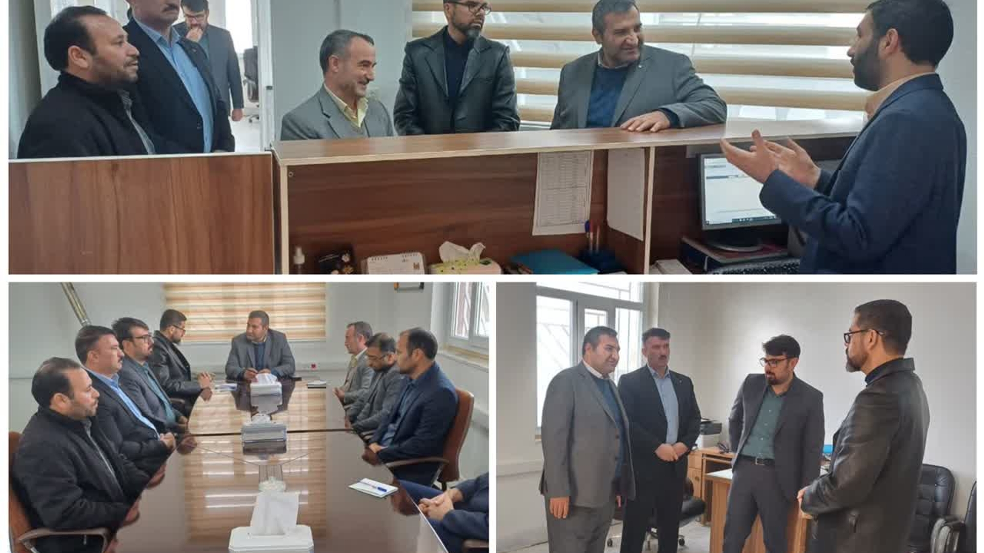 بازدید دکتر مددی سرپرست فرمانداری از بخشداری میلاجرد