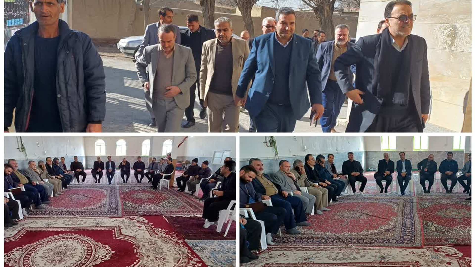 دهگردشی سرپرست فرمانداری به اتفاق نماینده مجلس شورای اسلامی مردم شریف اراک ، کمیجان و خنداب روستای چلبی