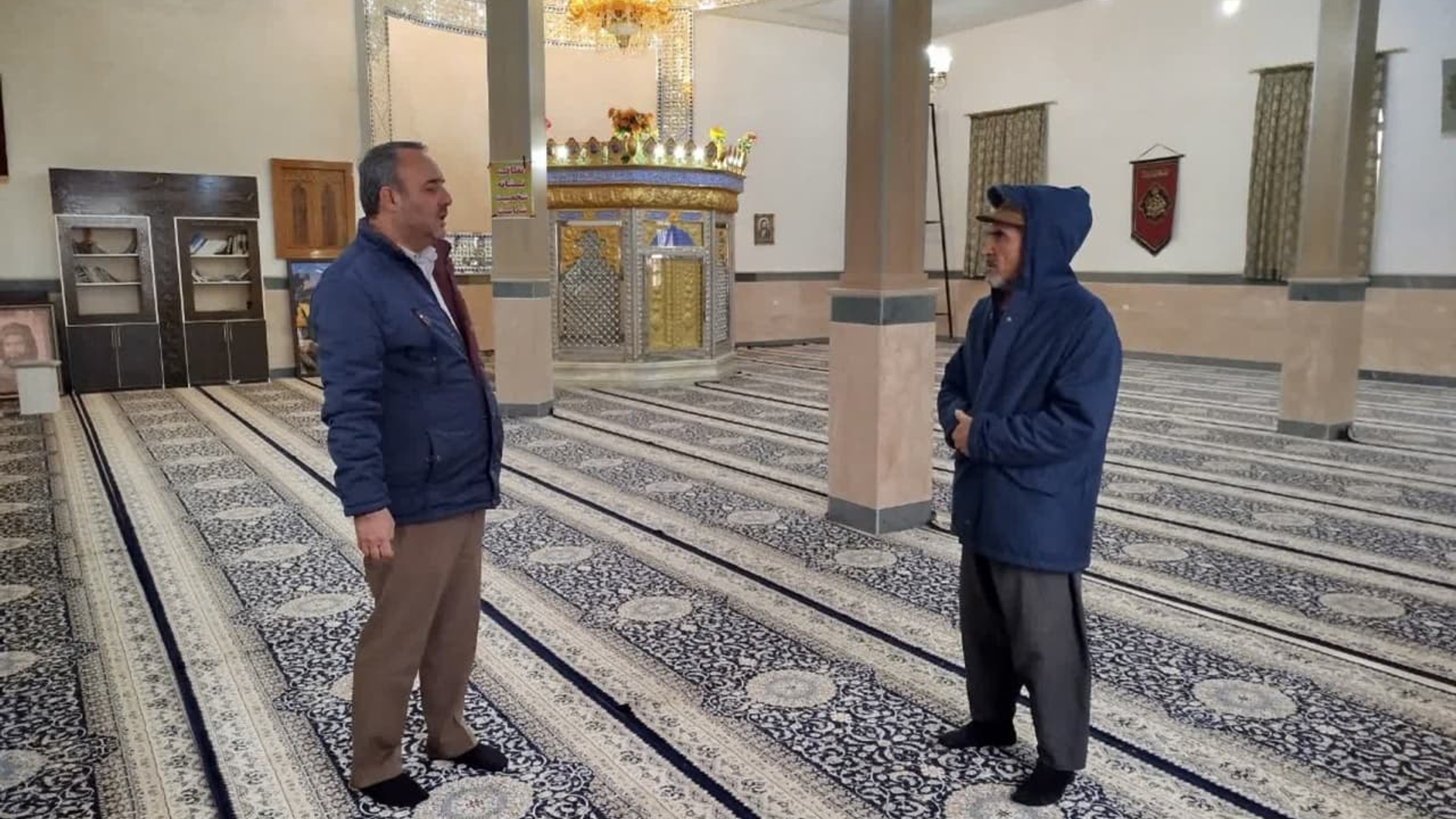 بازدید فرماندار  از روستای تیره بخش خرقان و بررسی وضعیت خدمات رسانی به زائرین امامزاده صالح (ع)